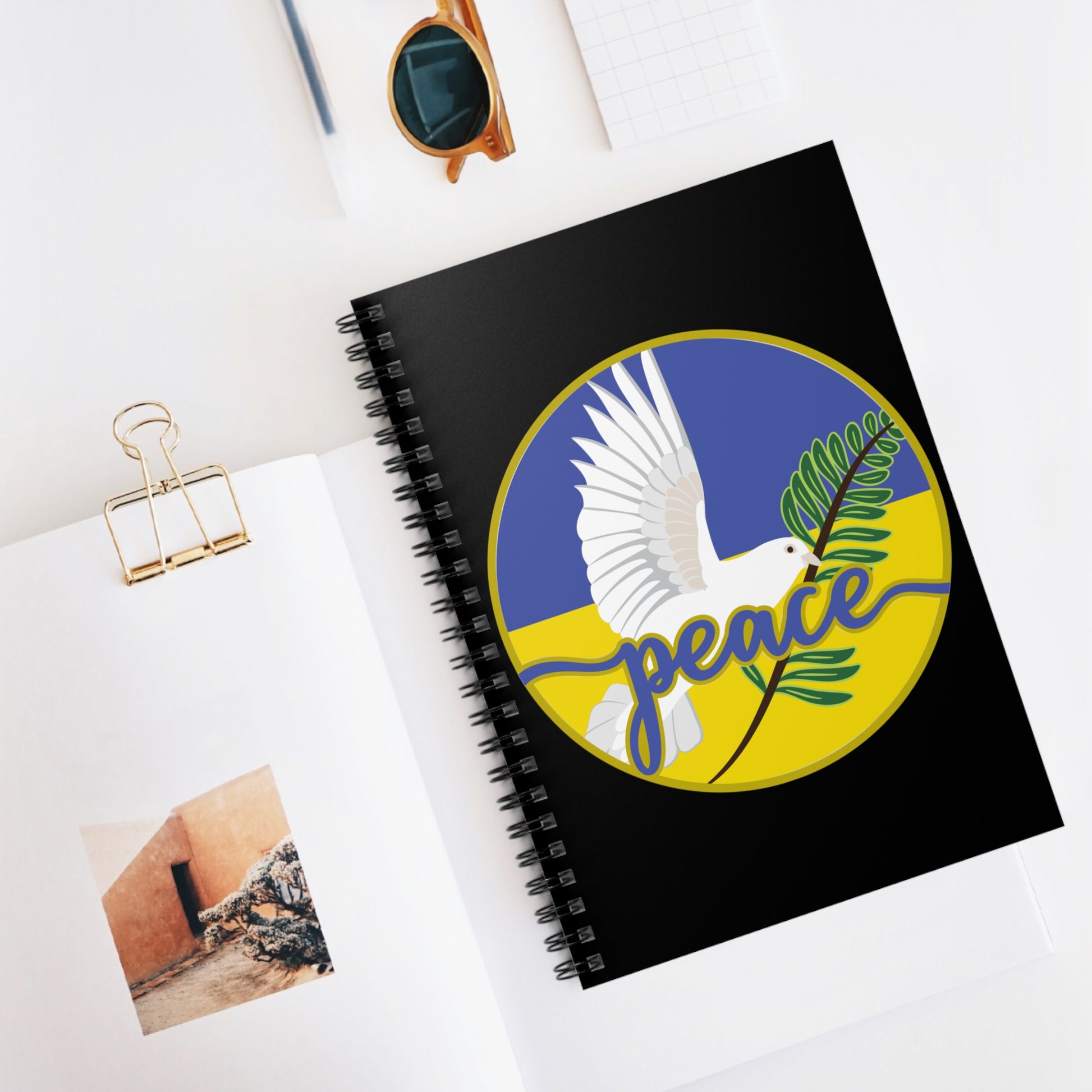Peace Dove: Spiral Notebook - Log Books - Journals - Diaries - and More Custom Printed by TheGlassyLass
