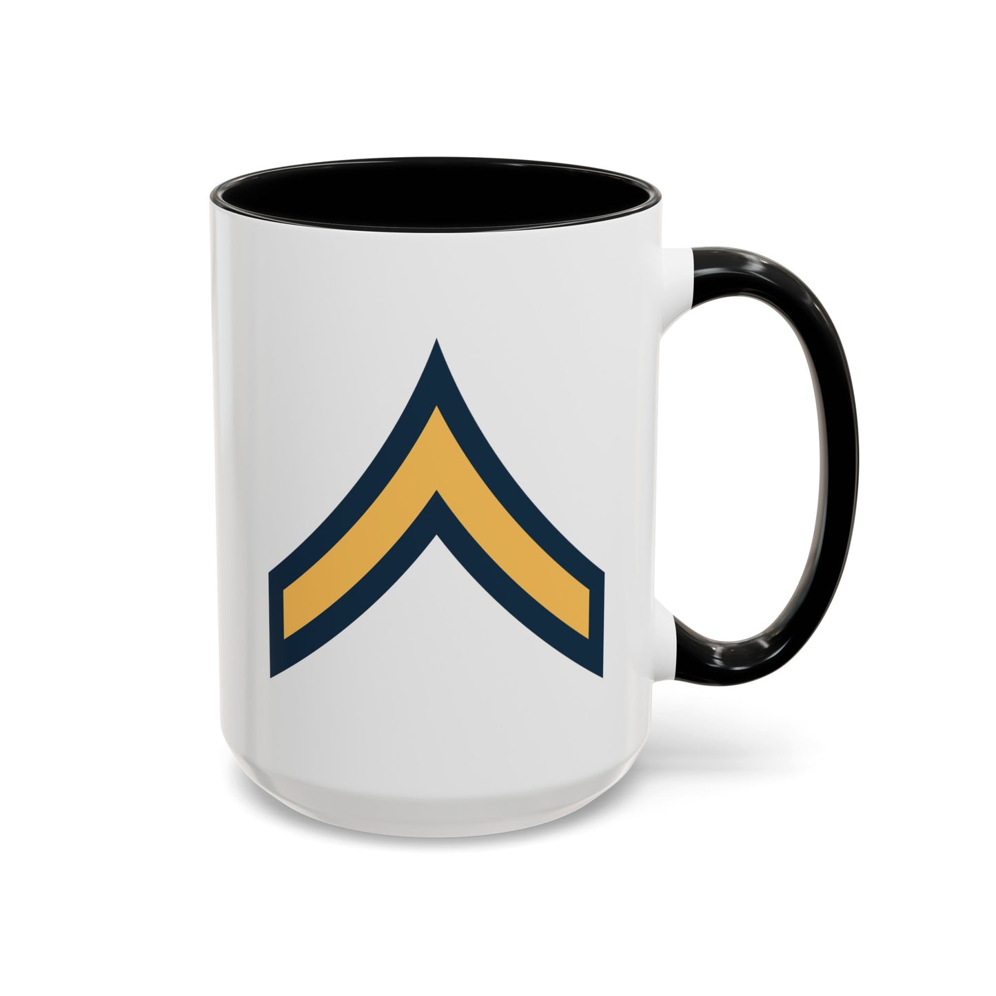 US Army General Staff - Double Sided Black Accent White Ceramic Coffee Mug 15oz by TheGlassyLass.com