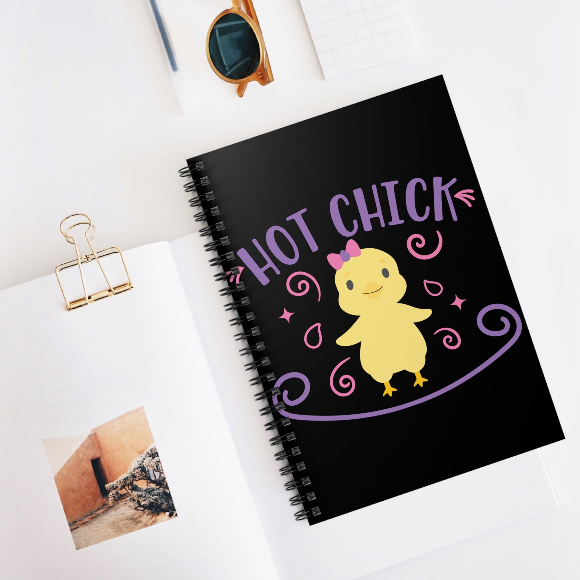 Hot Chick: Spiral Notebook - Log Books - Journals - Diaries - and More Custom Printed by TheGlassyLass