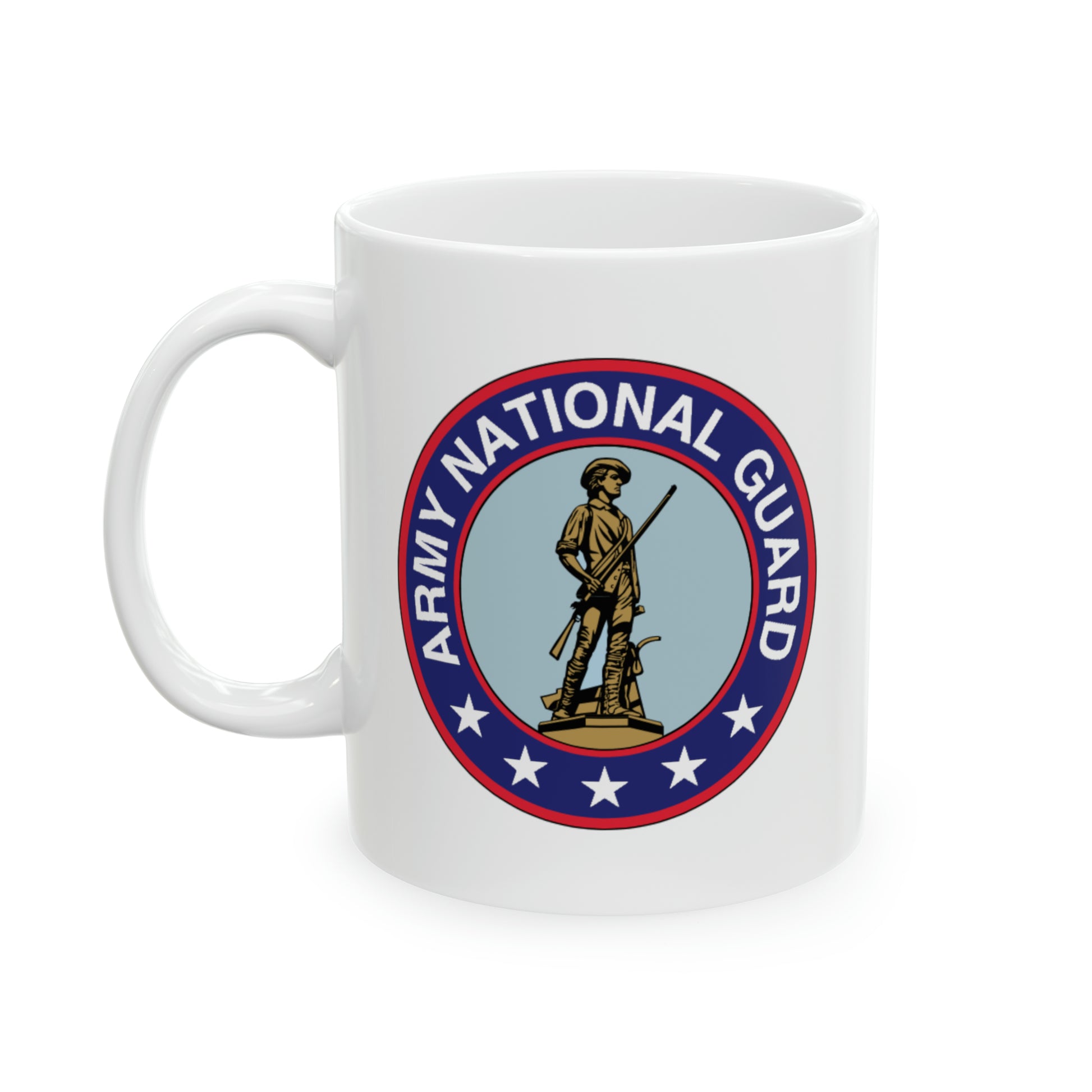 Army National Guard Coffee Mug - Double Sided White Ceramic 11oz by TheGlassyLass.com