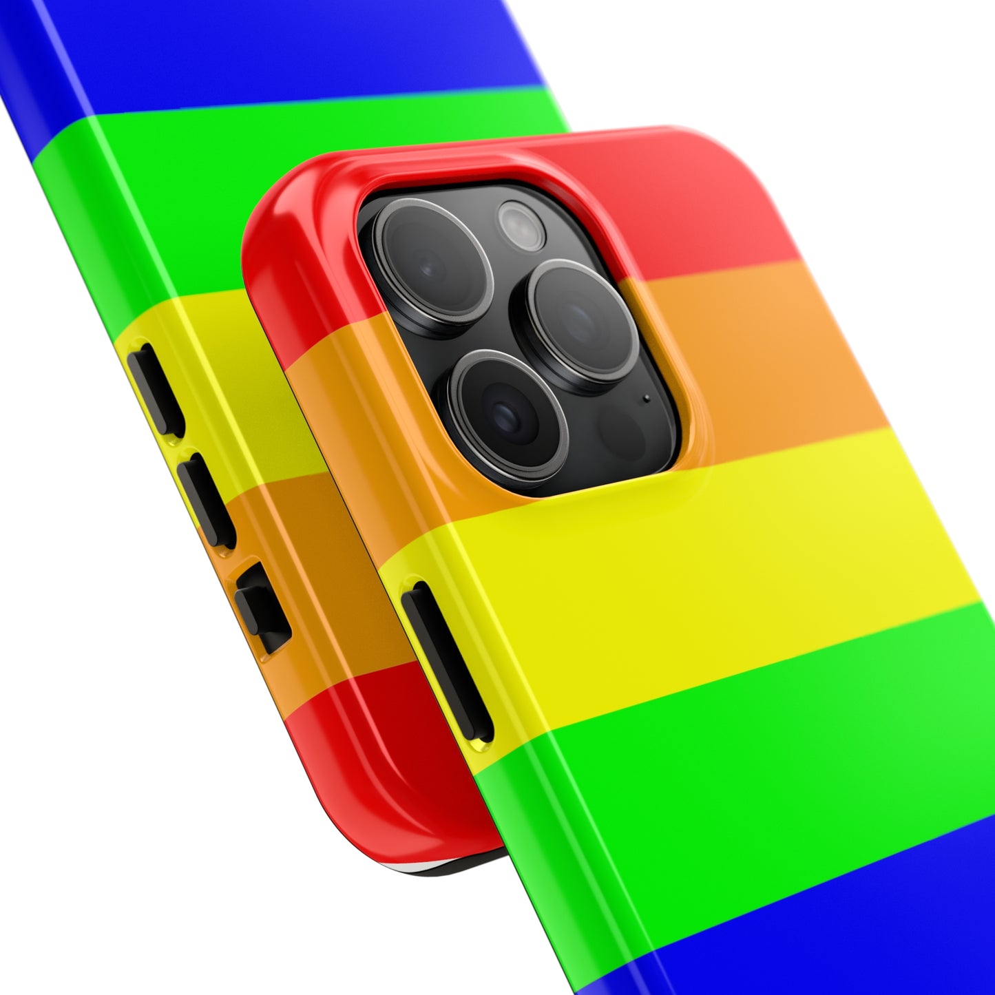 Rainbow Pride Flag Custom Printed iPhone case by TheGlassyLass.com