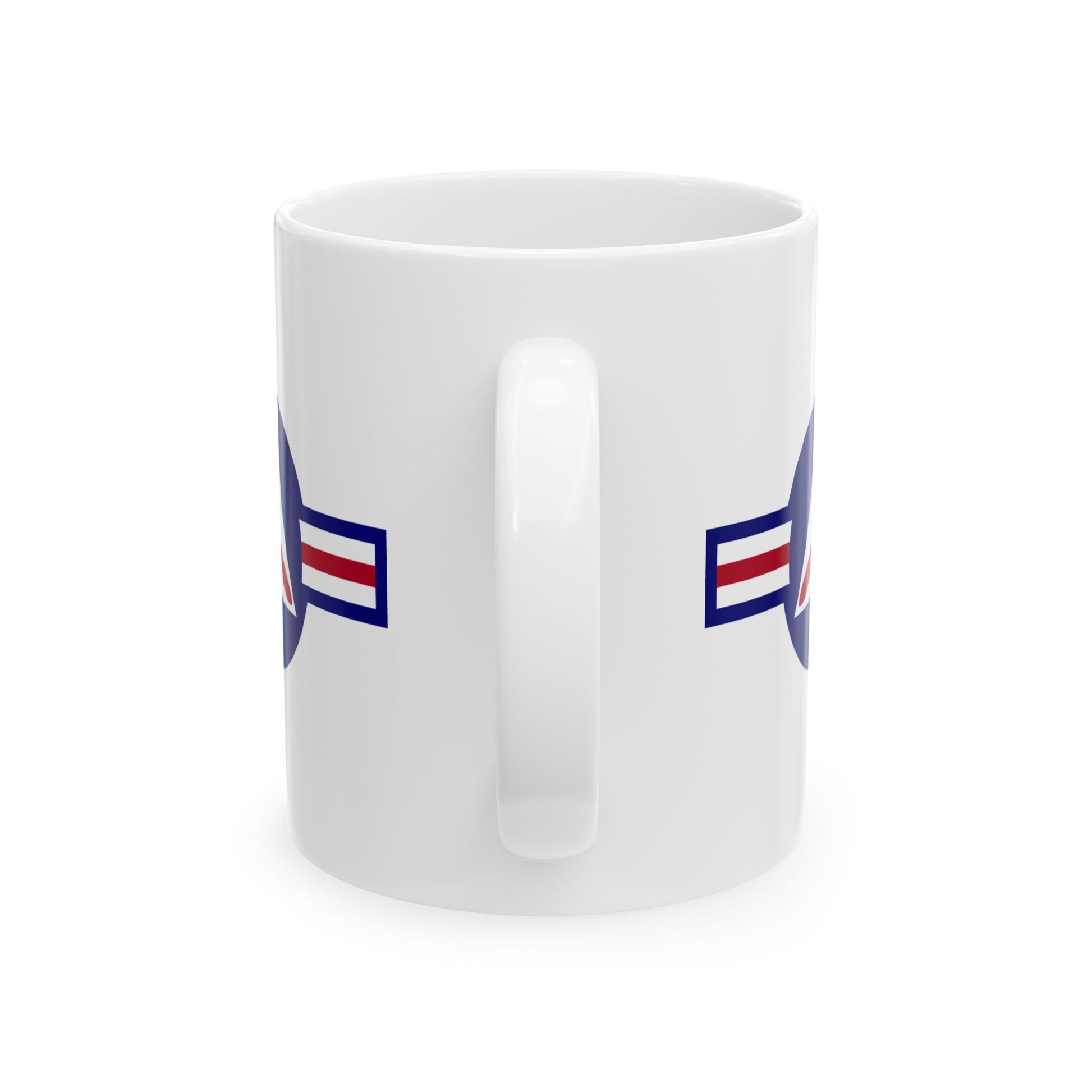 Civil Air Patrol Roundel Coffee Mug - Double Sided Print, White Ceramic, 11oz by TheGlassyLass.com