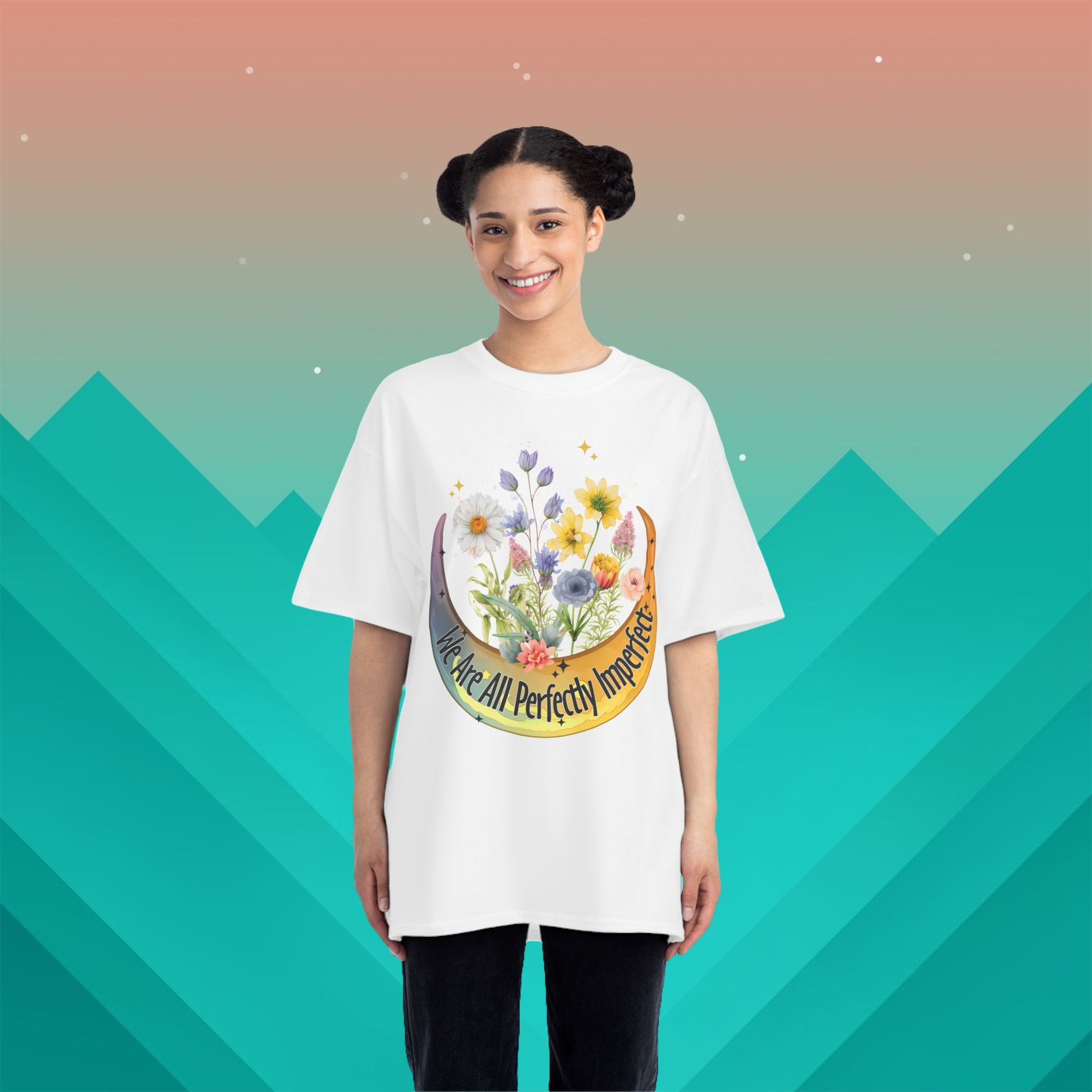 Perfectly Imperfect T-Shirt: (Hanes Beefy-T 100% Preshrunk Cotton Custom Printed by TheGlassyLass.com