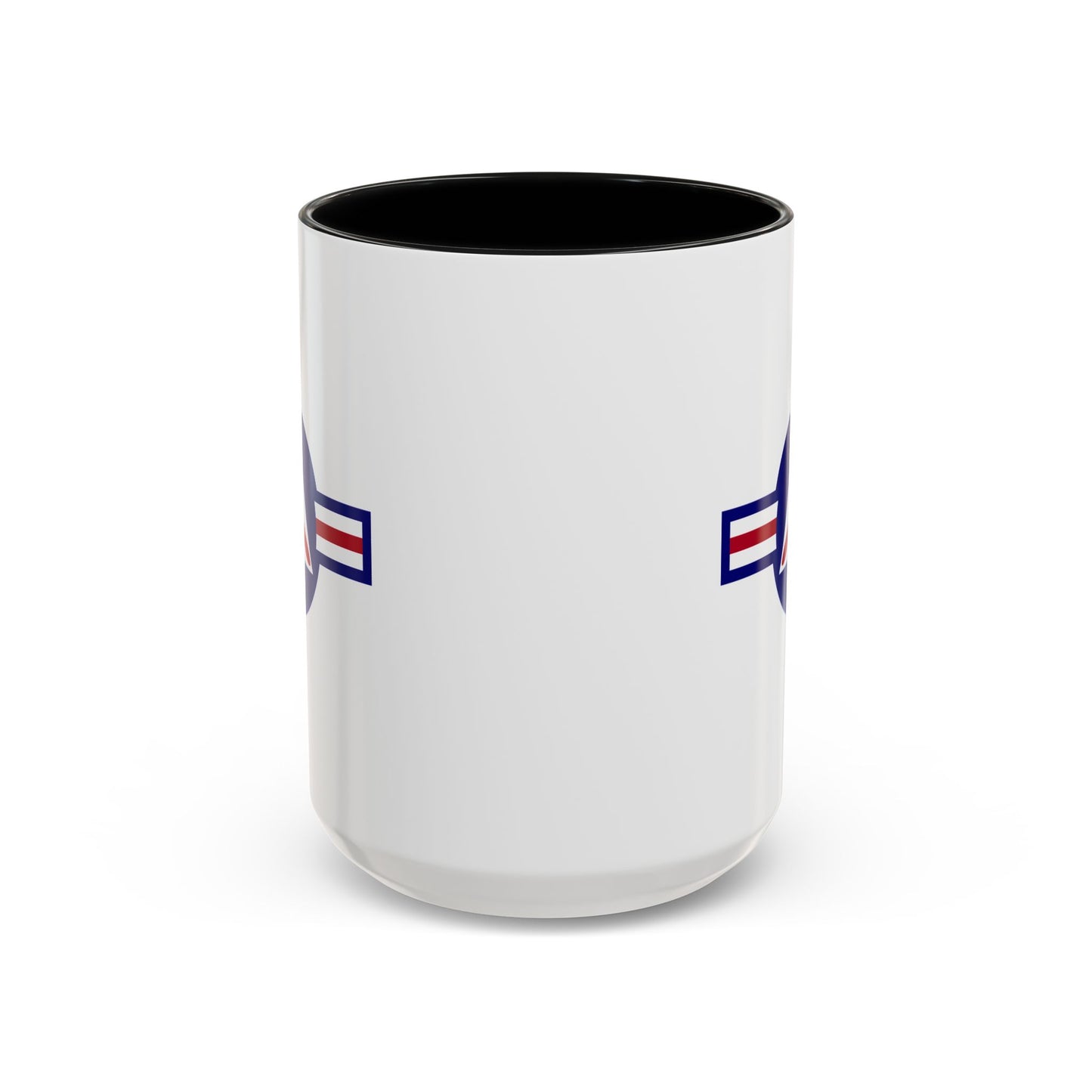 Civil Air Patrol Roundel Coffee Mug - Double Sided Print, Black Accent White Ceramic, 15oz by TheGlassyLass.com
