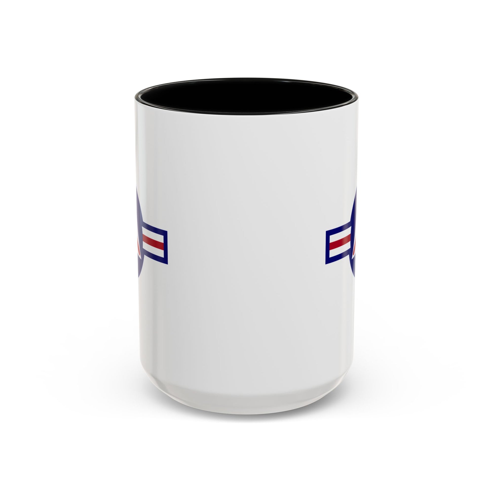 Civil Air Patrol Roundel Coffee Mug - Double Sided Print, Black Accent White Ceramic, 15oz by TheGlassyLass.com