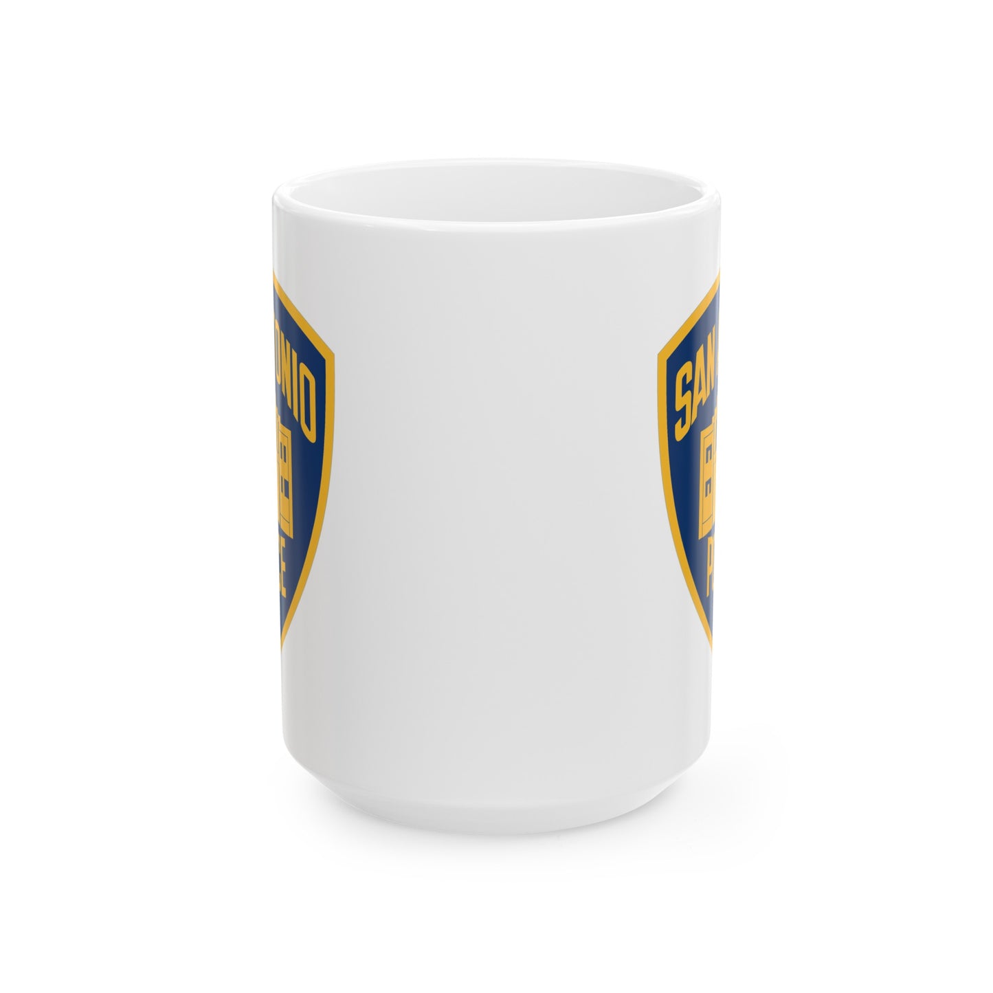 San Antonio Police Coffee Mug - Double Sided White Ceramic 15oz by TheGlassyLass.com