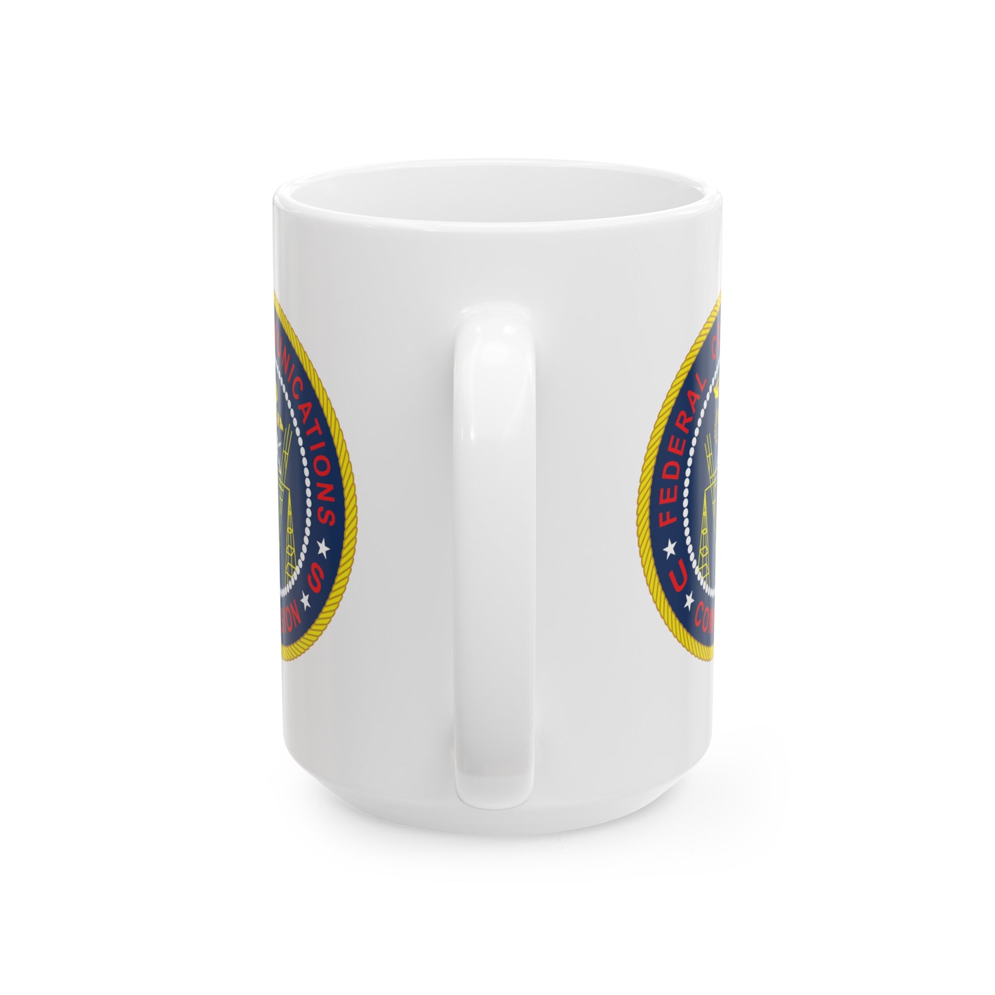 FCC Logo (Formal) Coffee Mug - Double Sided White Ceramic 15oz by TheGlassyLass.com