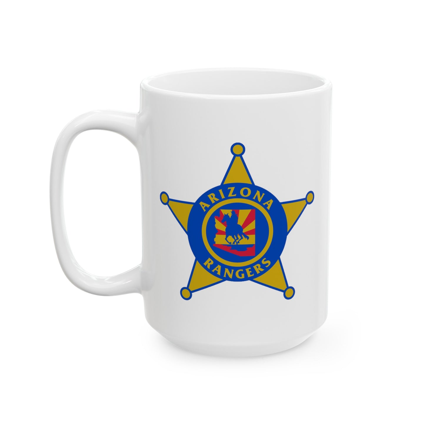 Arizona Rangers Coffee Mug - Double Sided White Ceramic 15oz by TheGlassyLass.com