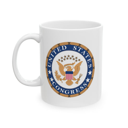 United States Congress Coffee Mug - Double Sided White Ceramic 11oz by TheGlassyLass.com