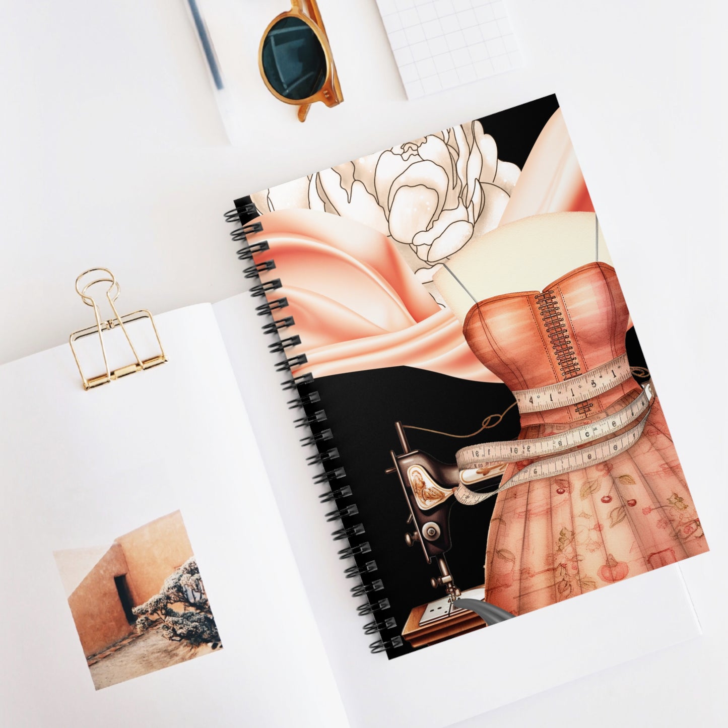 Measure Twice: Spiral Notebook - Log Books - Journals - Diaries - and More Custom Printed by TheGlassyLass