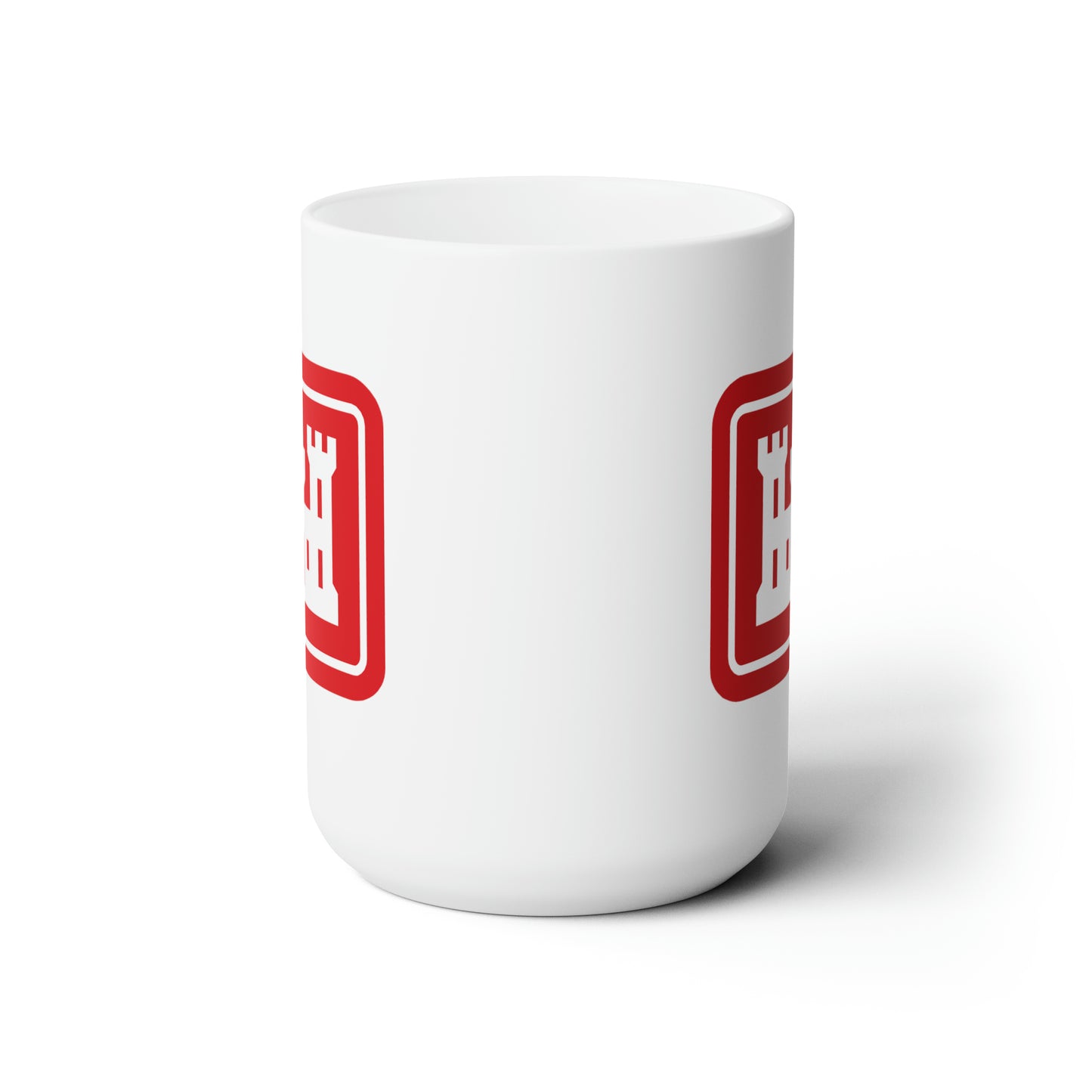 US Army Corps of Engineers Coffee Mug - Double Sided White Ceramic 15oz - by TheGlassyLass.com