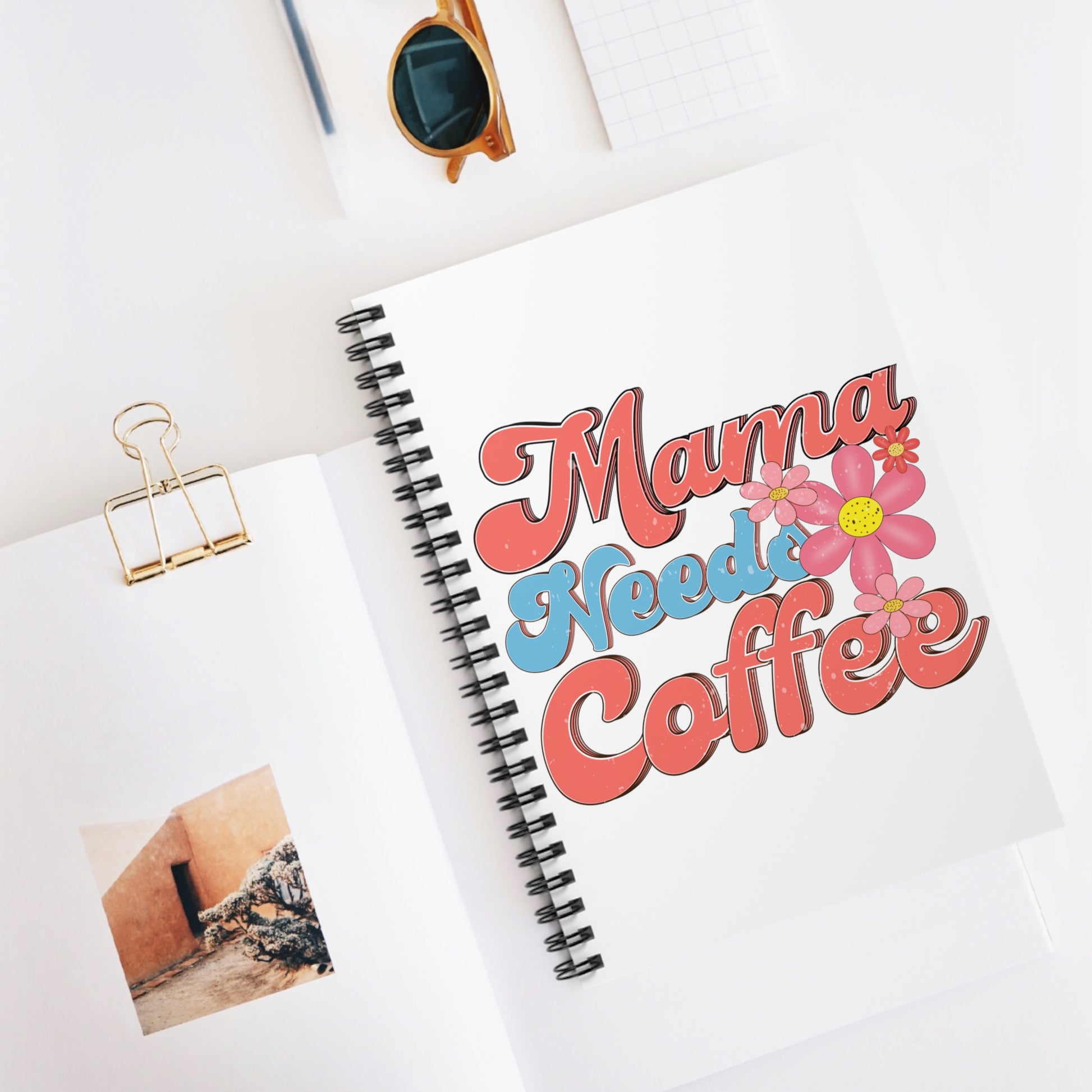 Mama Needs Coffee: Spiral Notebook - Log Books - Journals - Diaries - and More Custom Printed by TheGlassyLass