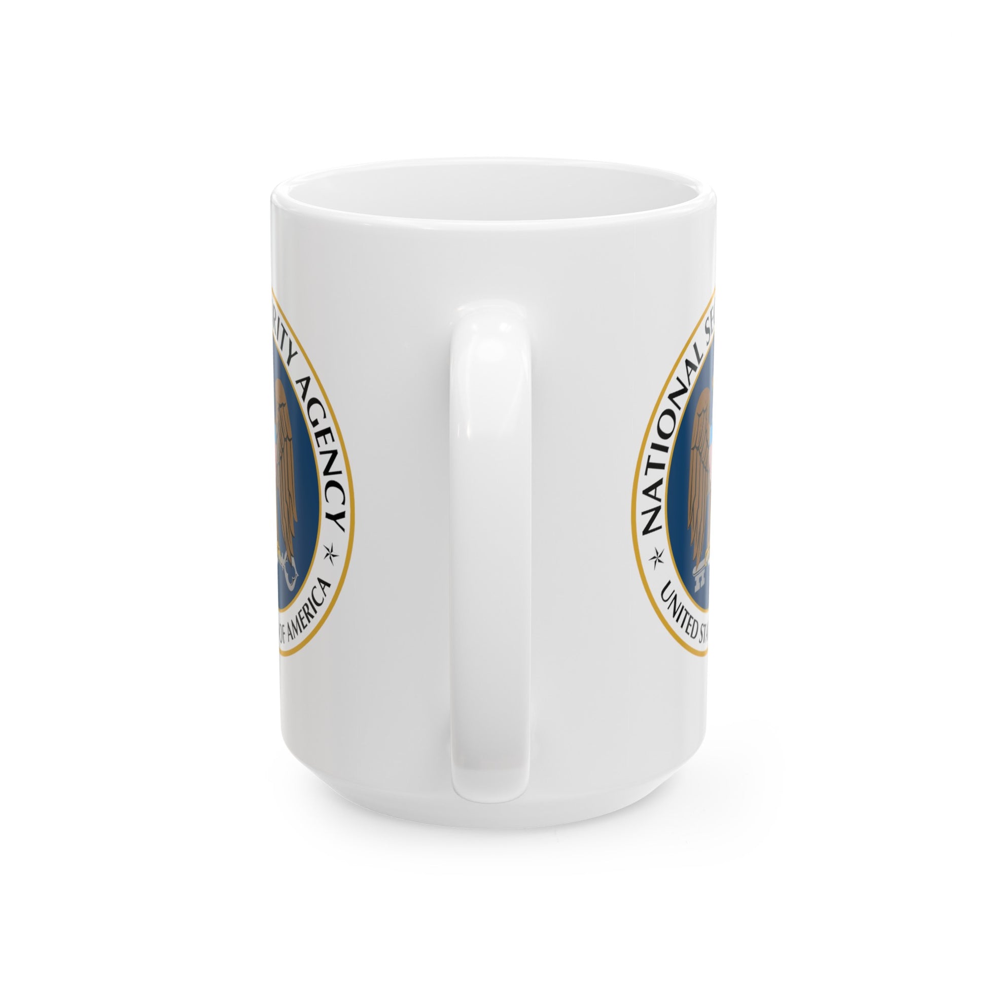 National Security Agency Coffee Mug - Double Sided White Ceramic 15oz by TheGlassyLass.com
