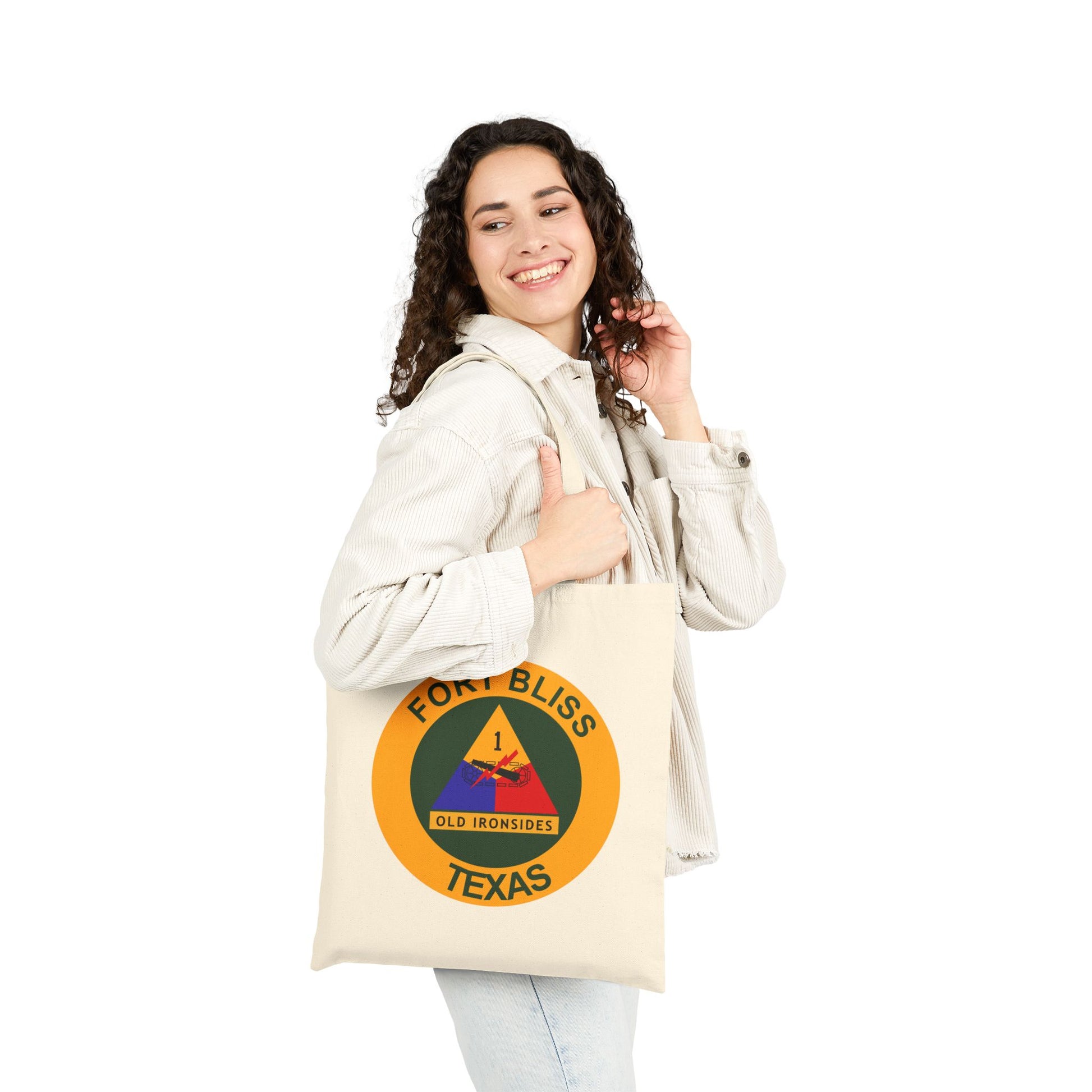 Fort Bliss Texas Seal Tote Bag - Heavyweight 100% Cotton Canvas by TheGlassyLass.com