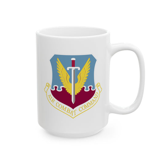 Air Combat Command - Double Sided White Ceramic Coffee Mug 15oz by TheGlassyLass.com