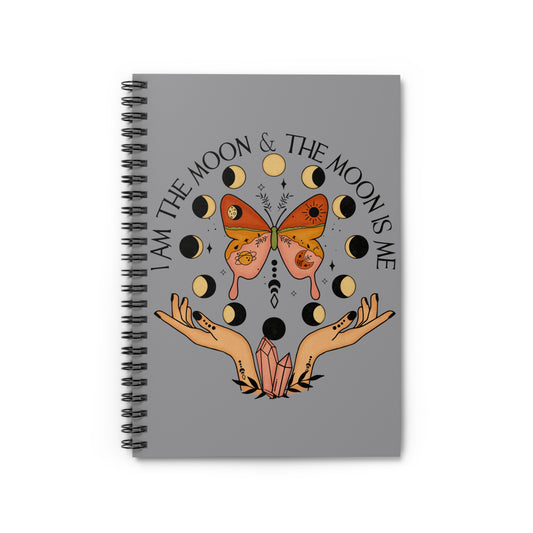 I am the Moon: Spiral Notebook - Log Books - Journals - Diaries - and More Custom Printed by TheGlassyLass