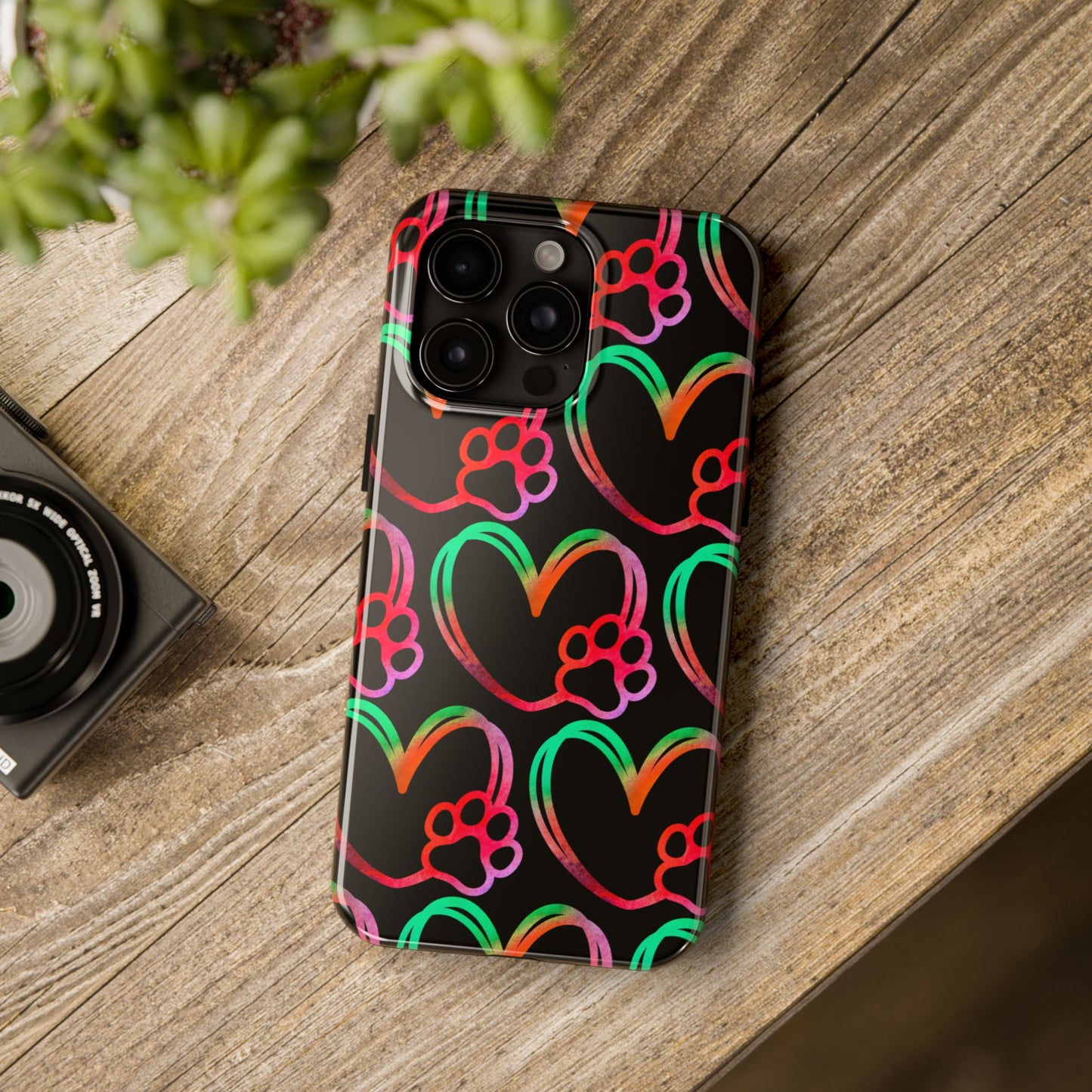 Paw Heart: iPhone Tough Case Design - Wireless Charging - Superior Protection - Original Graphics by TheGlassyLass.com