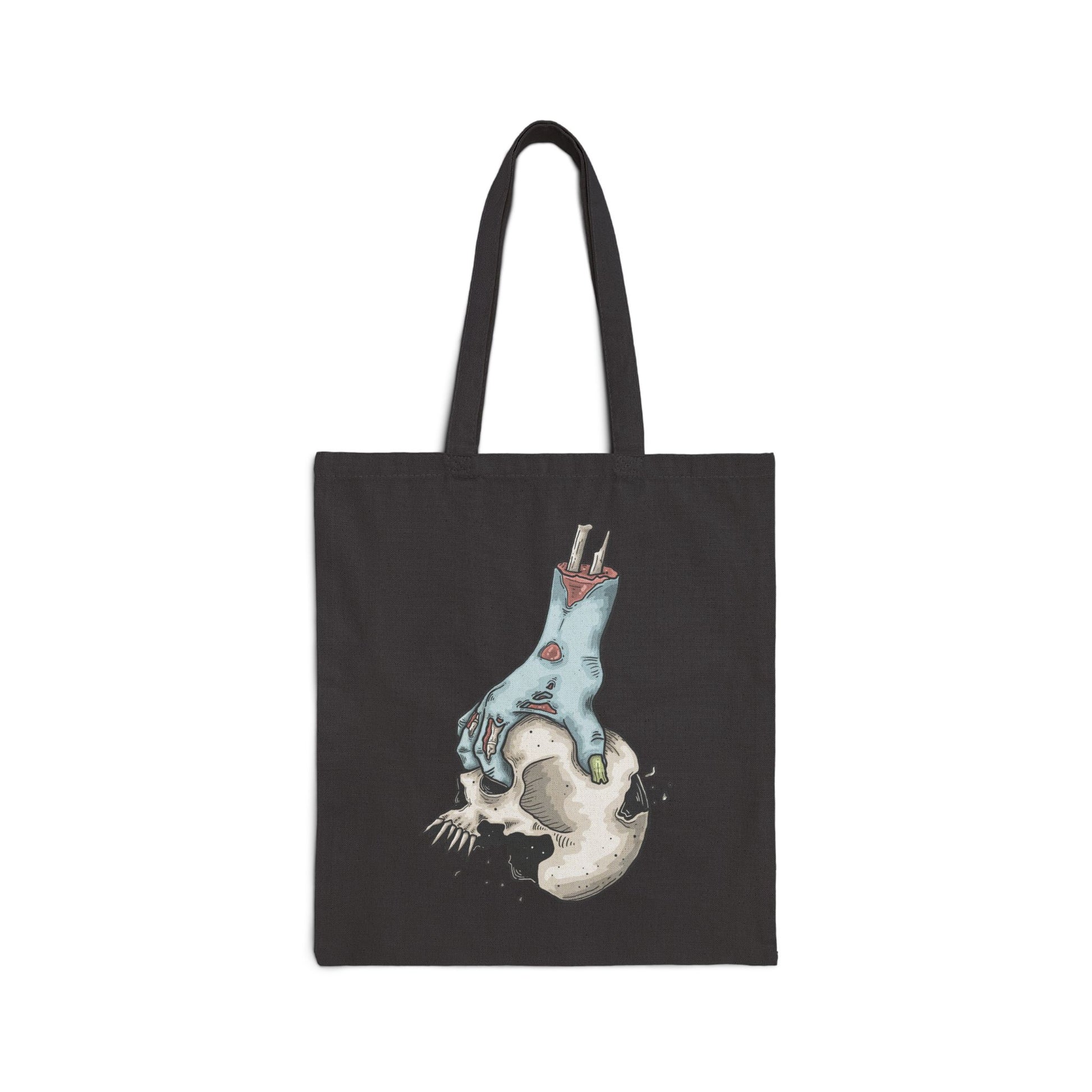Zombie Bowling Haunted Halloween Tote Bag - Heavyweight 100% Cotton Canvas by TheGlassyLass.com
