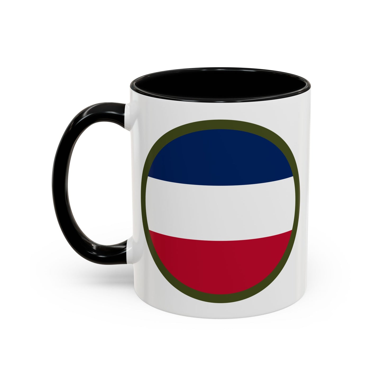 Army Forces Command (FORSCOM) Insignia Coffee Mug - Double Sided Black Accent Ceramic 11oz - by TheGlassyLass.com