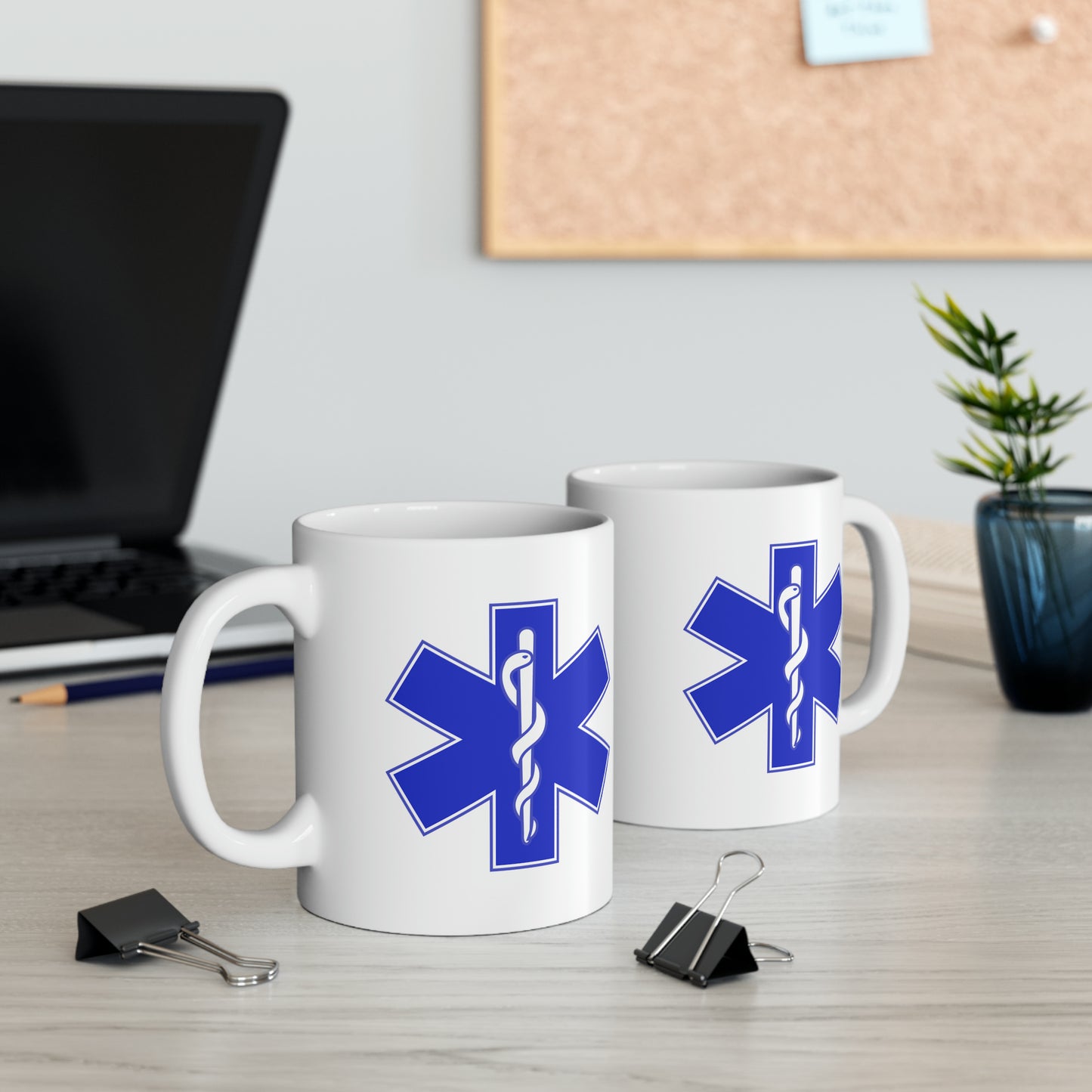 Paramedic Coffee Mug - Double Sided White Ceramic 11oz by TheGlassyLass.com