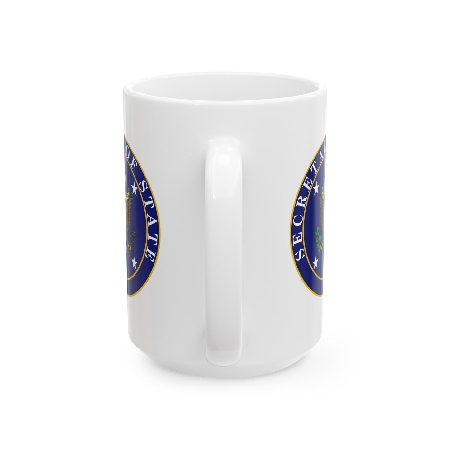 US Secretary of State Coffee Mug - Double Sided Print White Ceramic 15oz by TheGlassyLass.com