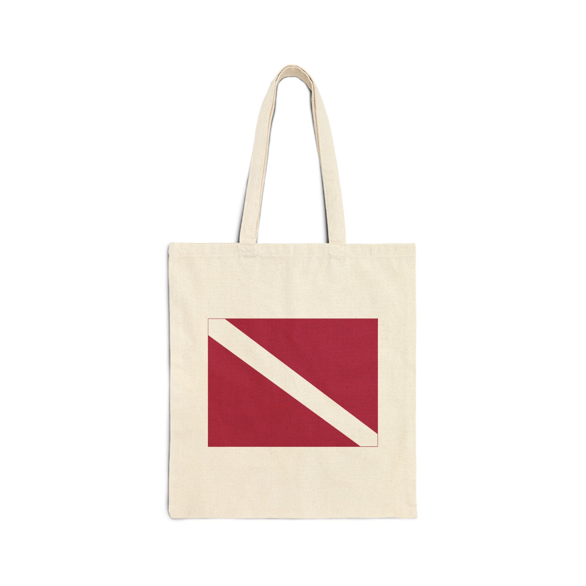 SCUBA Diver Logo Tote Bag - Heavyweight 100% Cotton Canvas by TheGlassyLass.com