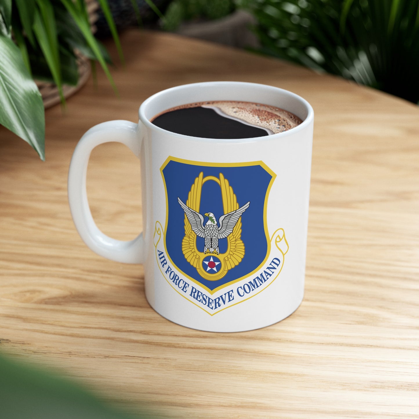 Air Force Reserve Command - Double Sided White Ceramic Coffee Mug 11oz by TheGlassyLass.com