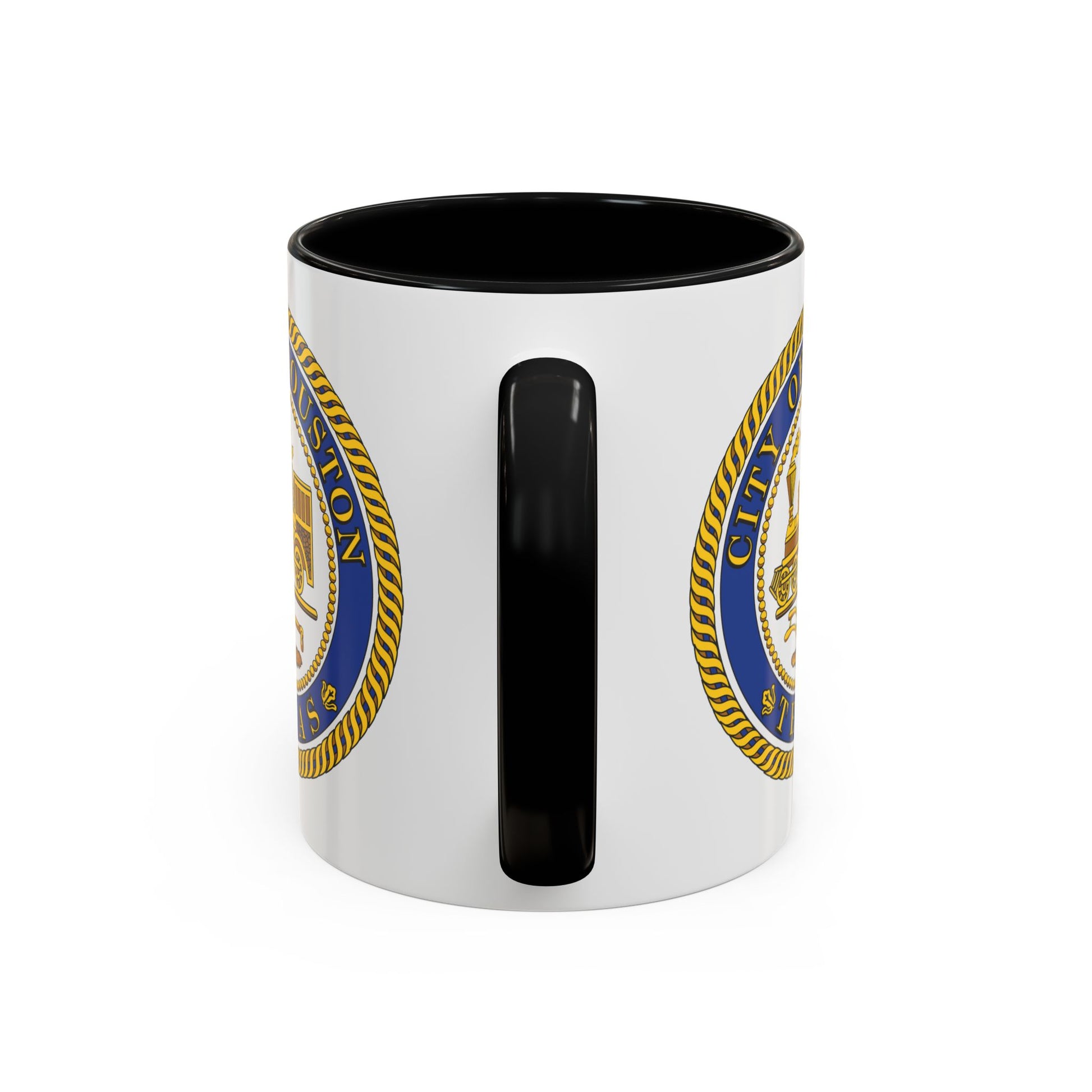 City of Houston Coffee Mug - Double Sided Print, White Ceramic, 11oz by TheGlassyLass.com