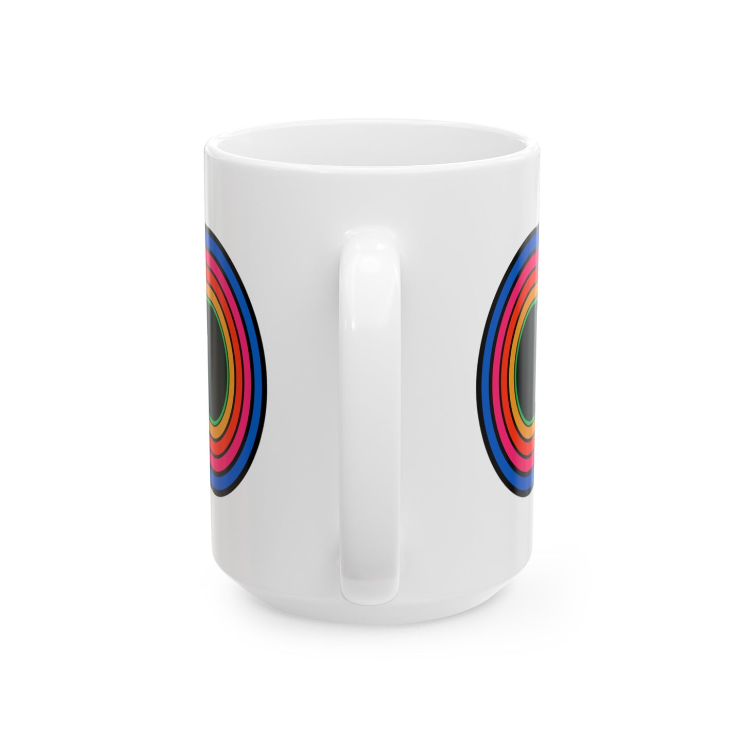 Rainbow Meemaw Pronouns Coffee Mug - Wrap Print White Ceramic 15oz - by TheGlassyLass.com