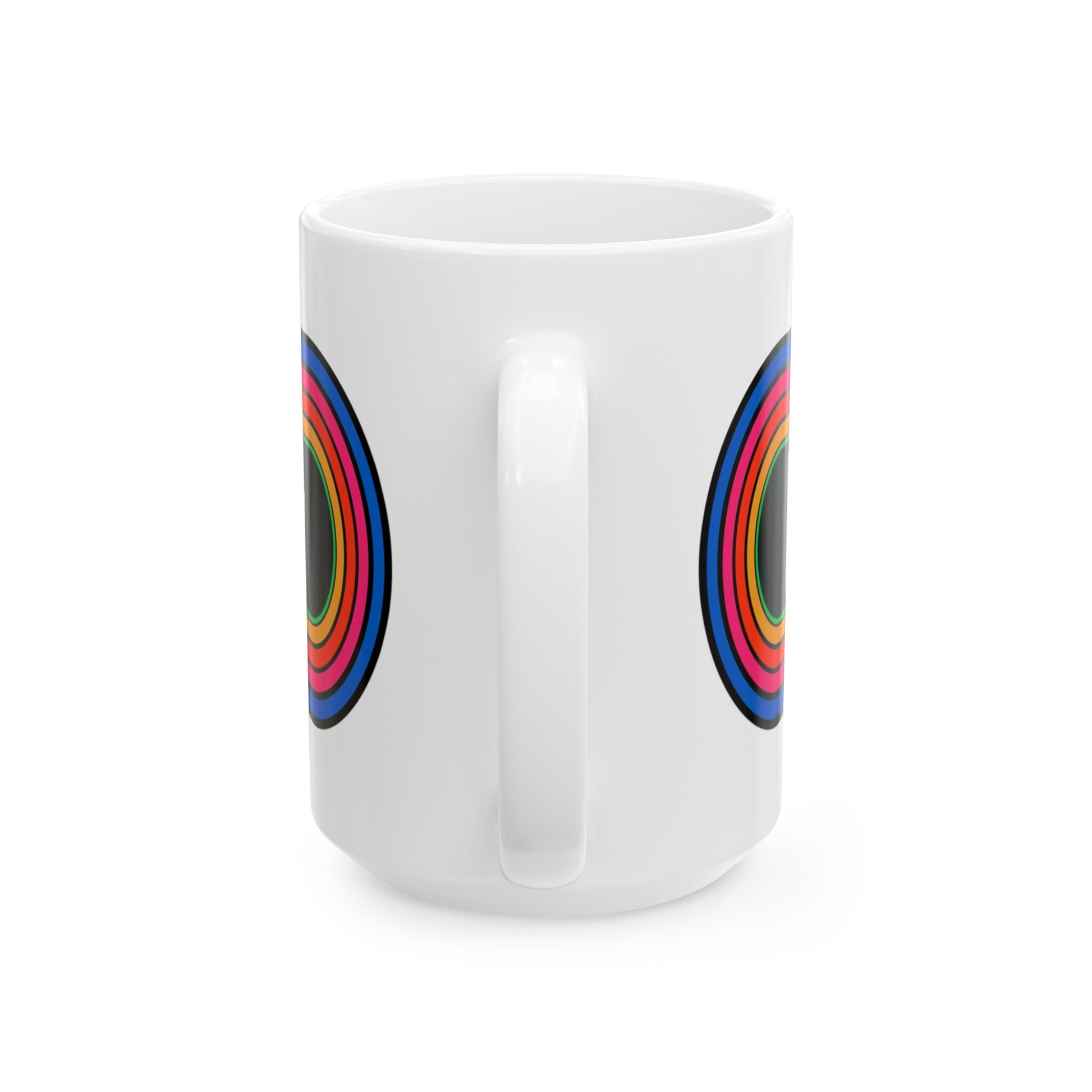 Rainbow Meemaw Pronouns Coffee Mug - Wrap Print White Ceramic 15oz - by TheGlassyLass.com