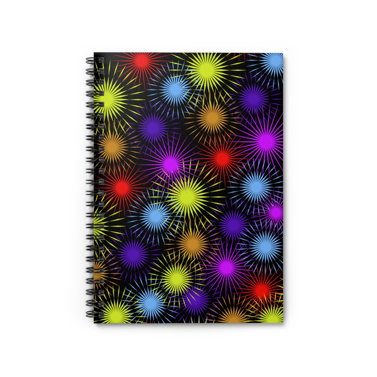 Starburst Fireworks: Spiral Notebook - Log Books - Journals - Diaries - and More Custom Printed by TheGlassyLass