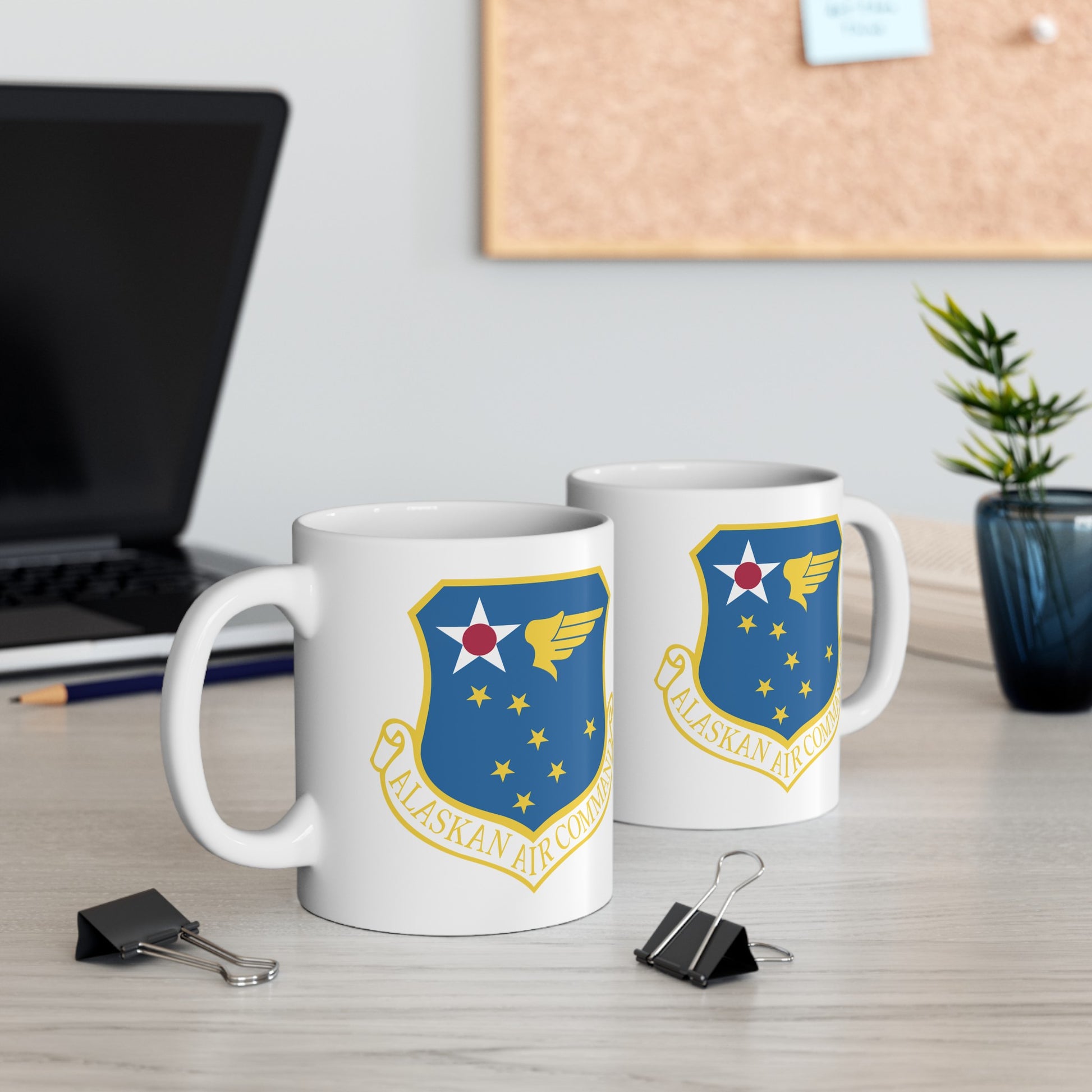 US Air Force Alaskan Air Command - Double Sided White Ceramic Coffee Mug 11oz by TheGlassyLass.com