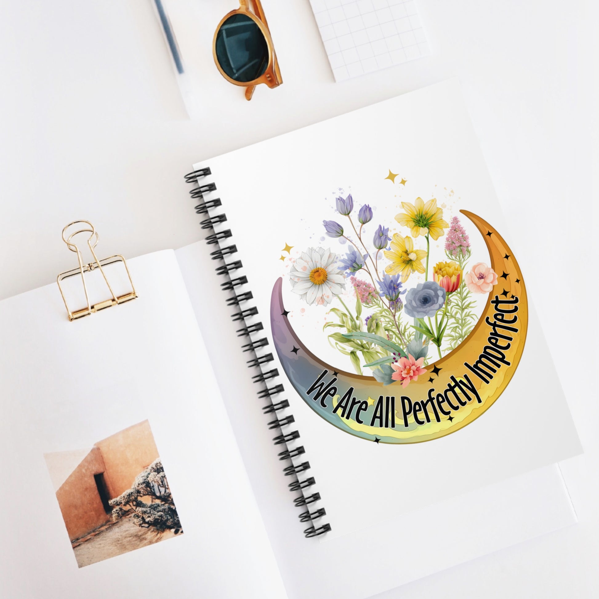 Perfectly Imperfect: Spiral Notebook - Log Books - Journals - Diaries - and More Custom Printed by TheGlassyLass.com