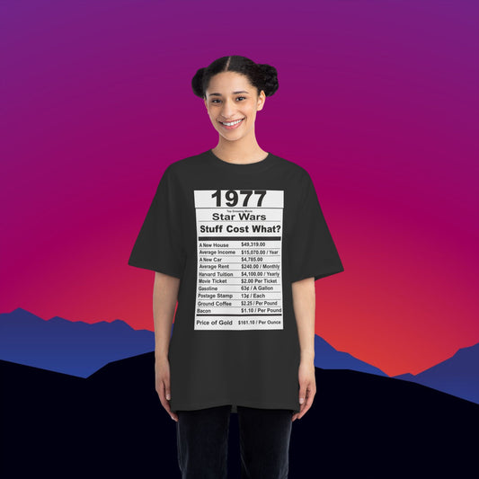 1977 Birthday T-Shirt: (Hanes Beefy-T 100% Preshrunk Cotton Custom Printed by TheGlassyLass.com