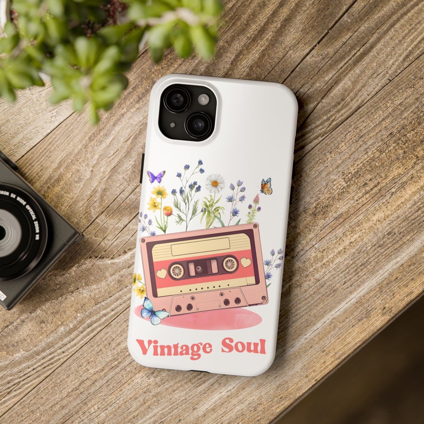 Vintage Soul: iPhone Tough Case Design - Wireless Charging - Superior Protection - Original Designs by TheGlassyLass.com