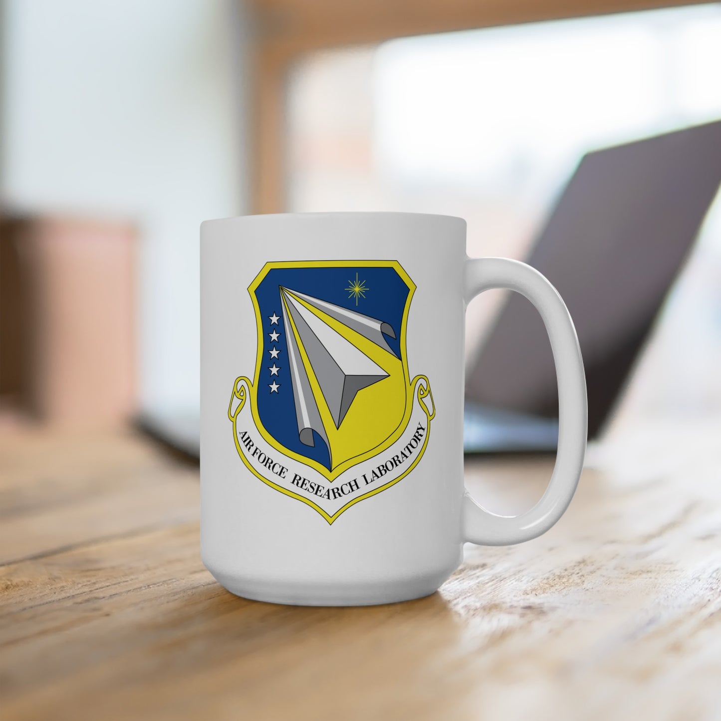 Air Force Research Laboratory - Double Sided White Ceramic Coffee Mug 15oz by TheGlassyLass.com