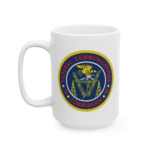 FCC Logo (Formal) Coffee Mug - Double Sided White Ceramic 15oz by TheGlassyLass.com