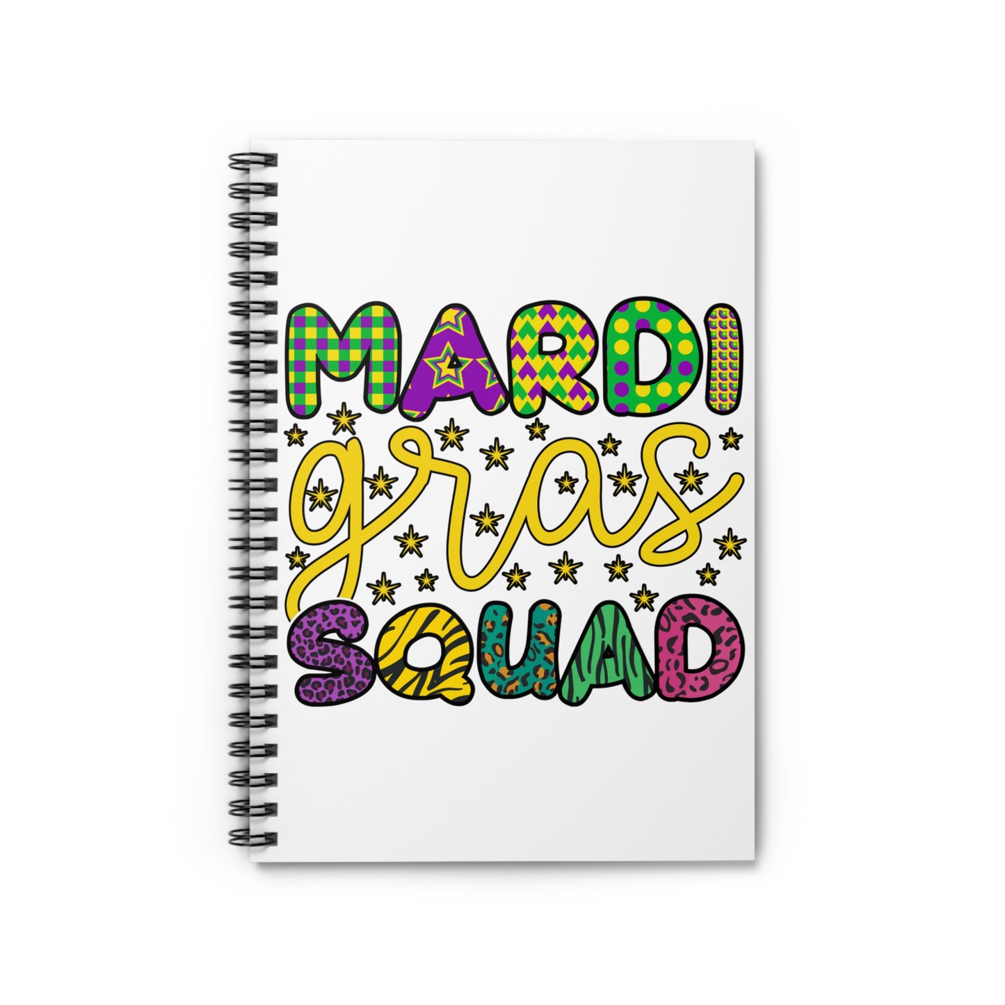 Mardi Gras Squad: Spiral Notebook - Log Books - Journals - Diaries - and More Custom Printed by TheGlassyLass