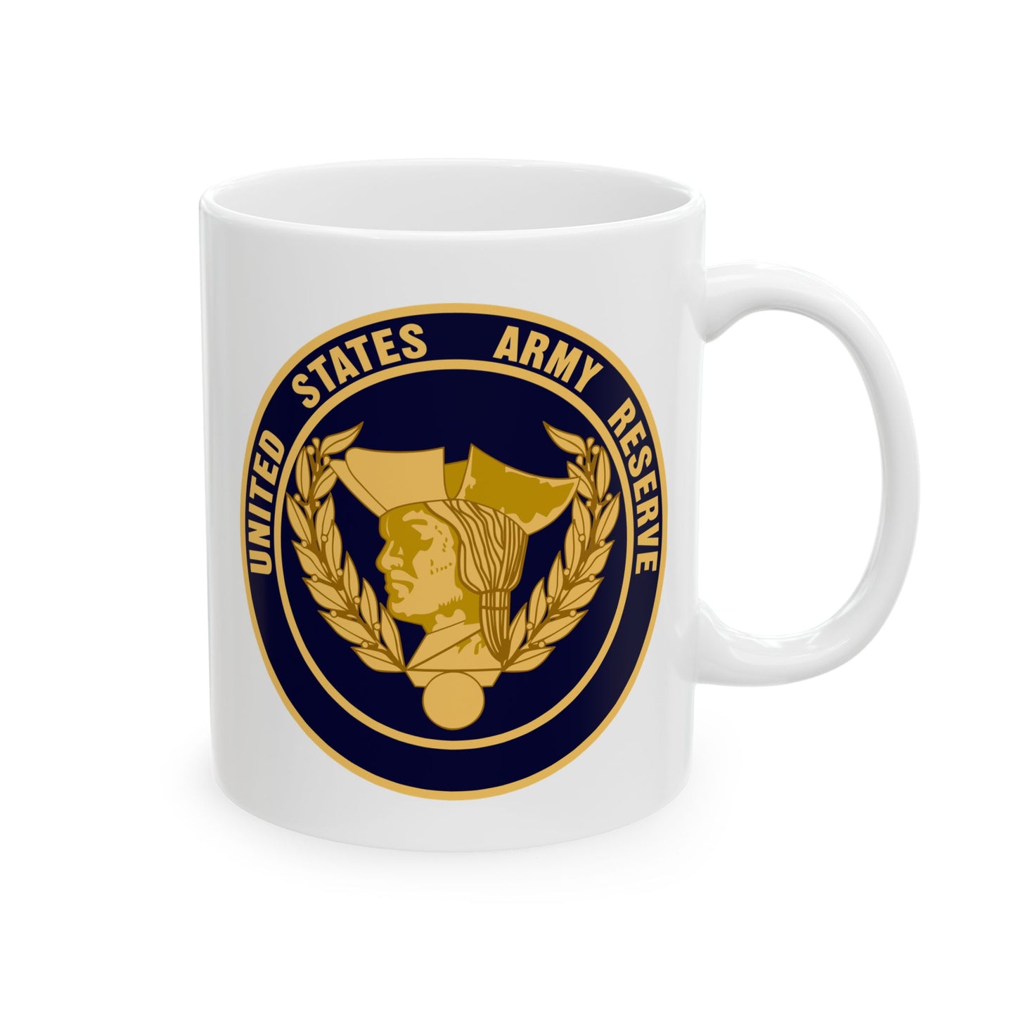 United States Army Reserve Seal - Double Sided White Ceramic Coffee Mug 11oz by TheGlassyLass.com
