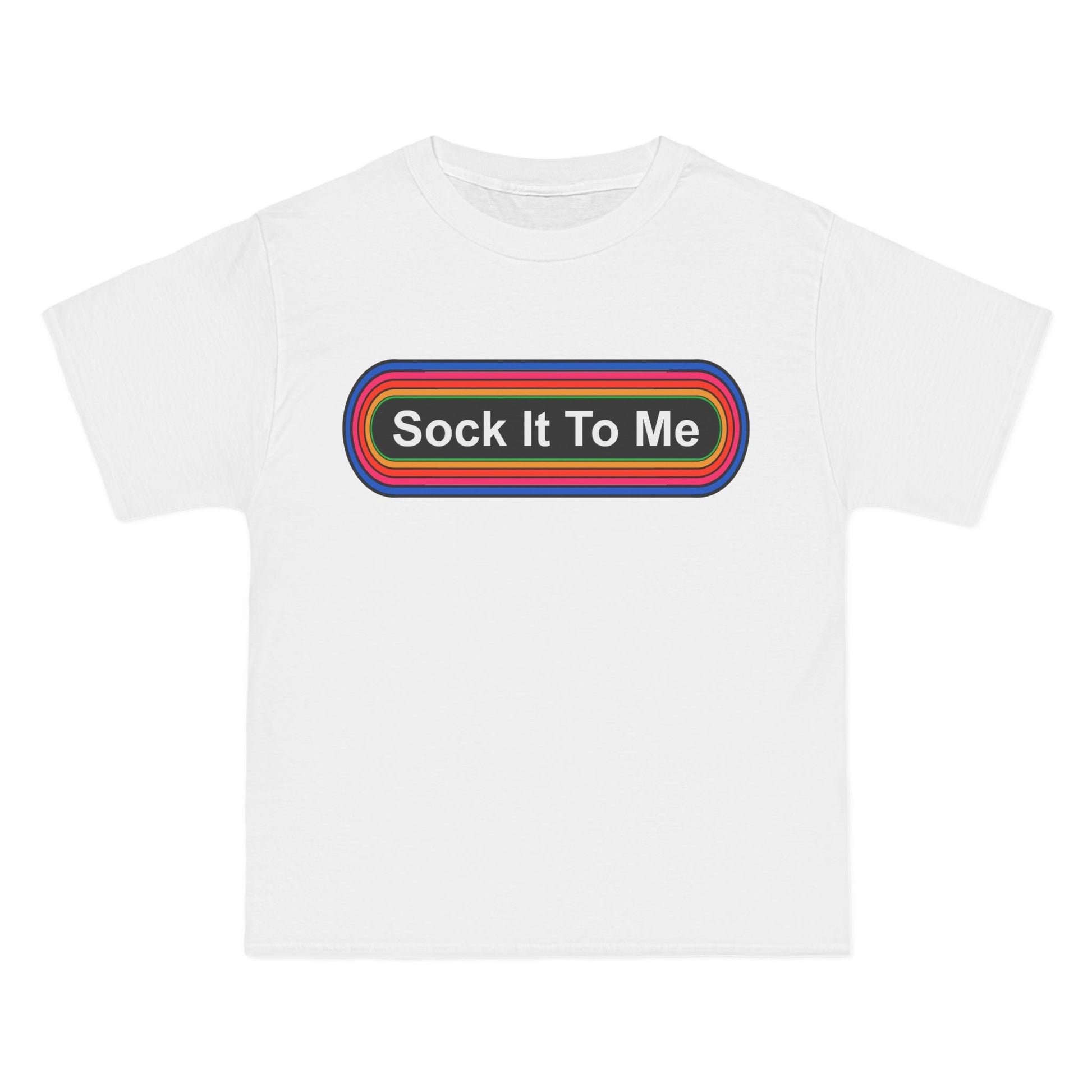 Laugh In "Sock It To Me" T-Shirt: (Hanes Beefy-T 100% Preshrunk Cotton Custom Printed by TheGlassyLass.com