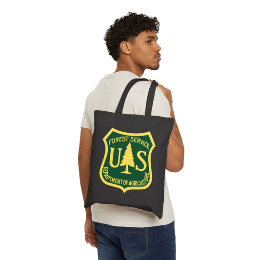 US Forest Service Logo Tote Bag - Heavyweight 100% Cotton Canvas by TheGlassyLass.com