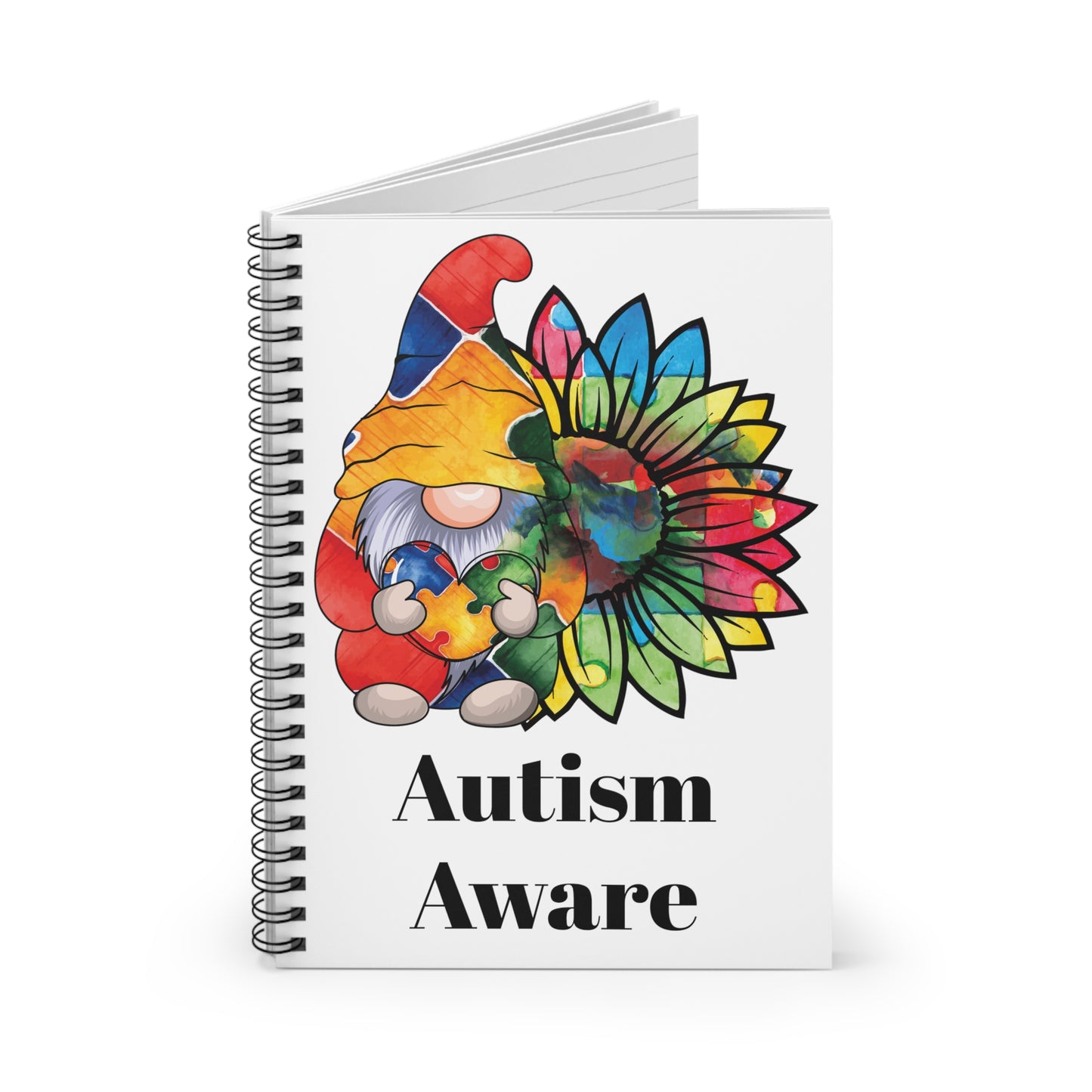 Autism Aware: Spiral Notebook - Log Books - Journals - Diaries - and More Custom Printed by TheGlassyLass