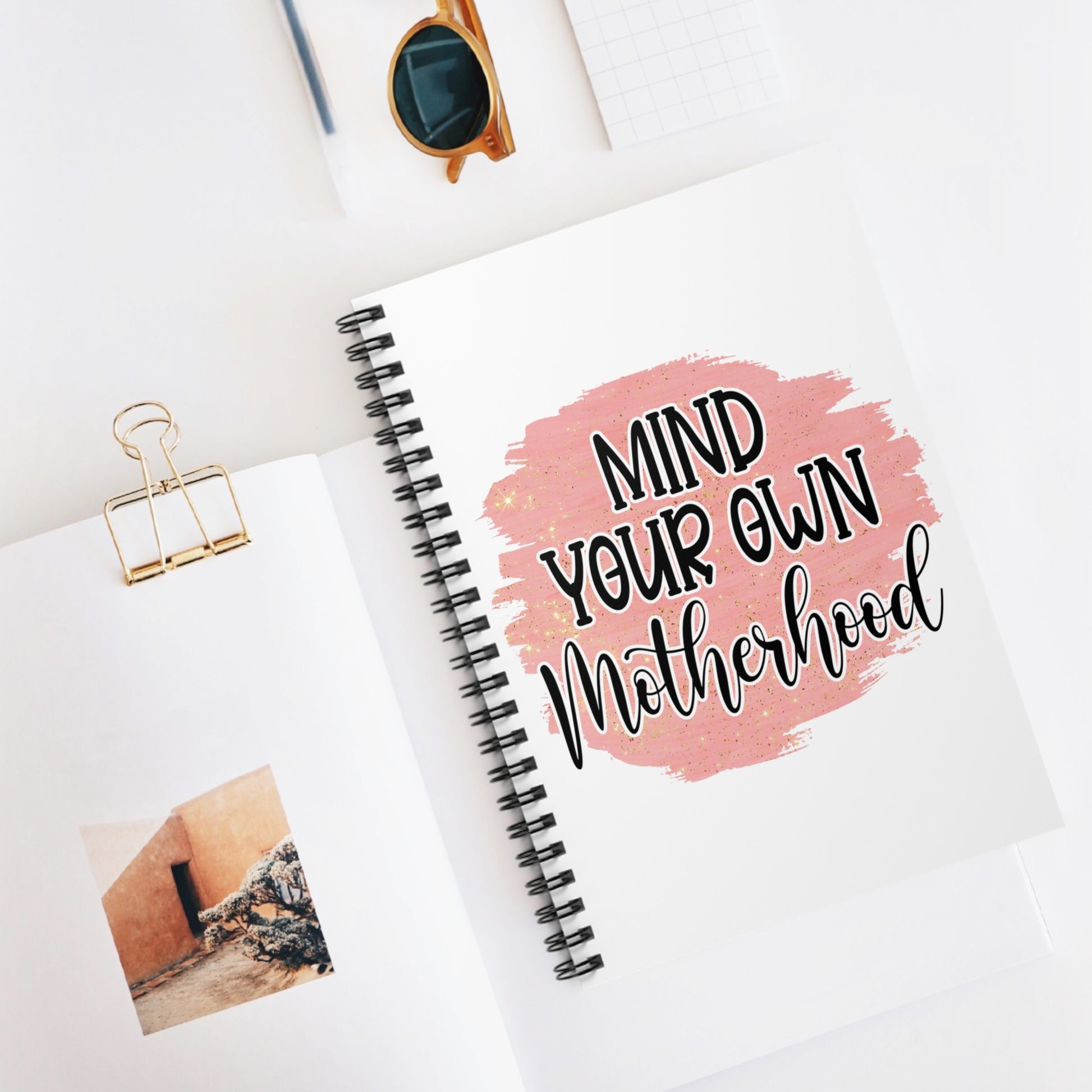 Mind Your Own Motherhood: Spiral Notebook - Log Books - Journals - Diaries - and More Custom Printed by TheGlassyLass