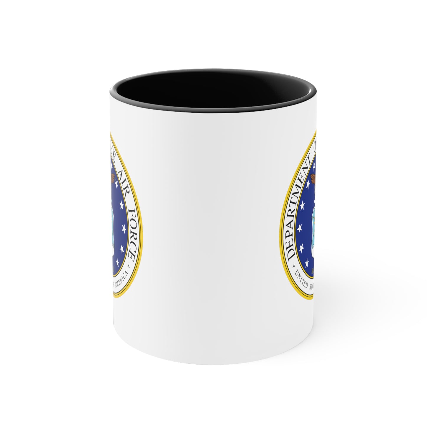 Air Force Department Coffee Mug - Double Sided White Ceramic 11oz by TheGlassyLass.com