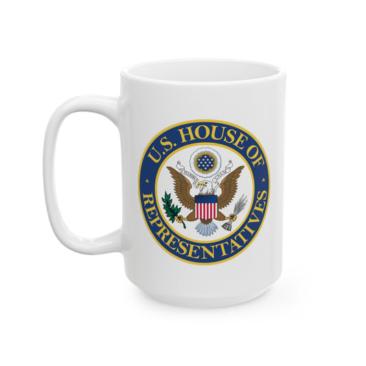 US House of Representatives Coffee Mug - Double Sided White Ceramic 15oz by TheGlassyLass.com