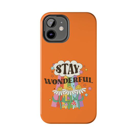 Stay Wonderful Daisies: iPhone Tough Case Design - Wireless Charging - Superior Protection - Original Designs by TheGlassyLass.com