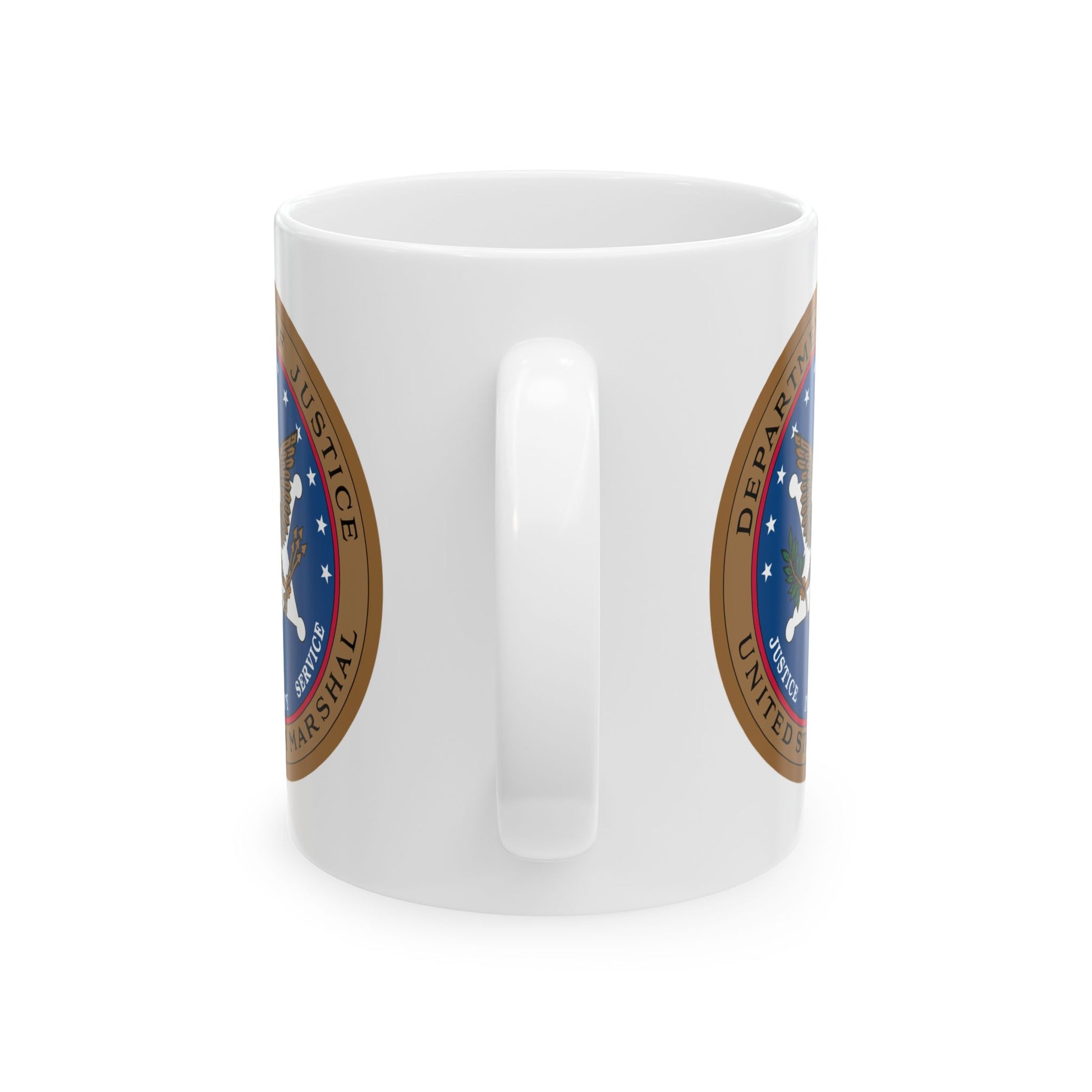 US Marshal Coffee Mug - Double Sided Print, White Ceramic, 11oz by TheGlassyLass.com