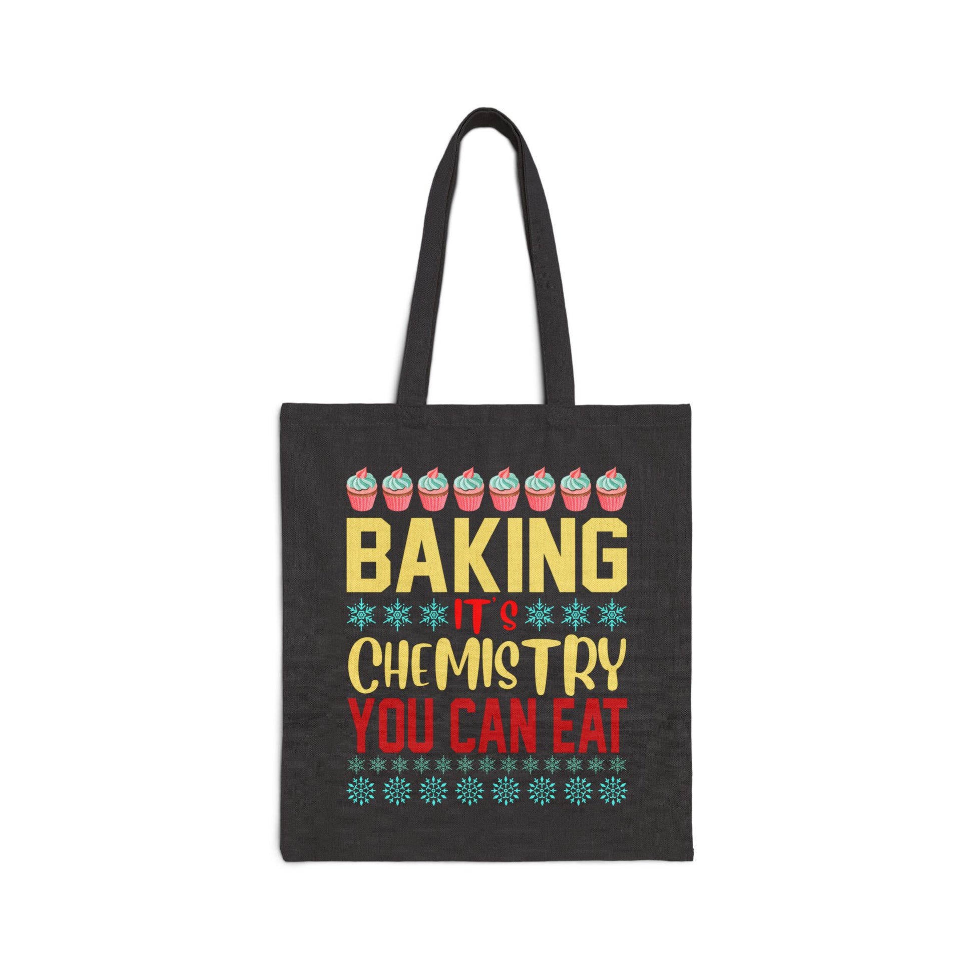 Baking is Chemistry You Can Eat Logo Tote Bag - Heavyweight 100% Cotton Canvas by TheGlassyLass.com