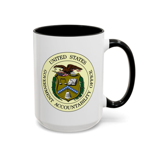 United States Government Accountability Office Seal Coffee Mug - Double Sided Black Accent White Ceramic 15oz by TheGlassyLass.com