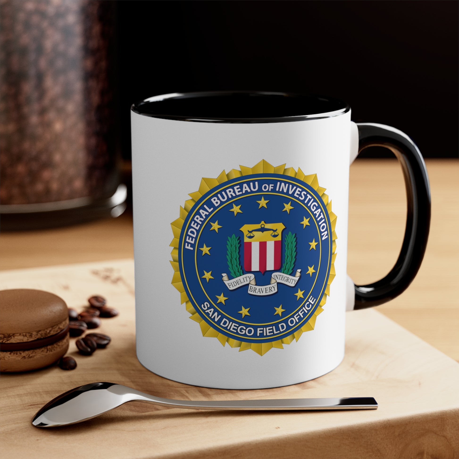 The FBI San Diego Field Office Coffee Mug Custom Printed by TheGlassyLass.com